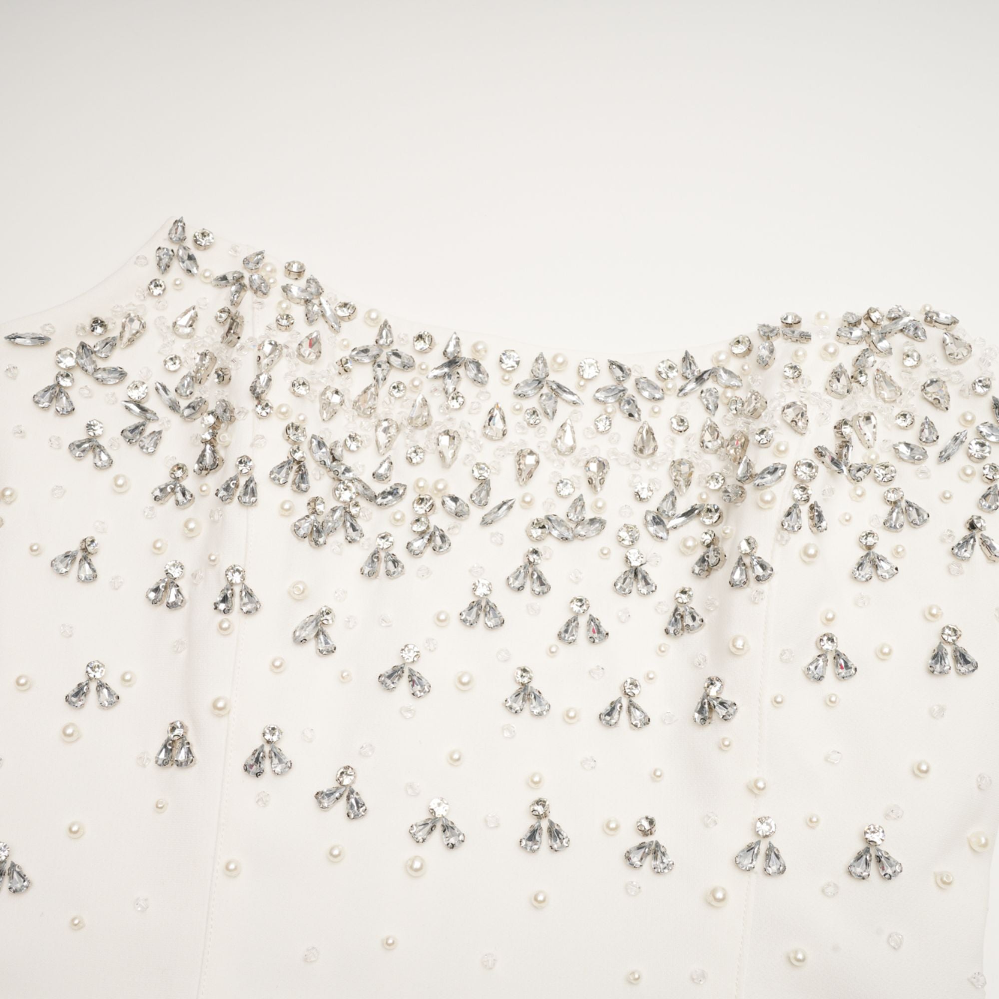 Melisande White Embellished Maxi Dress