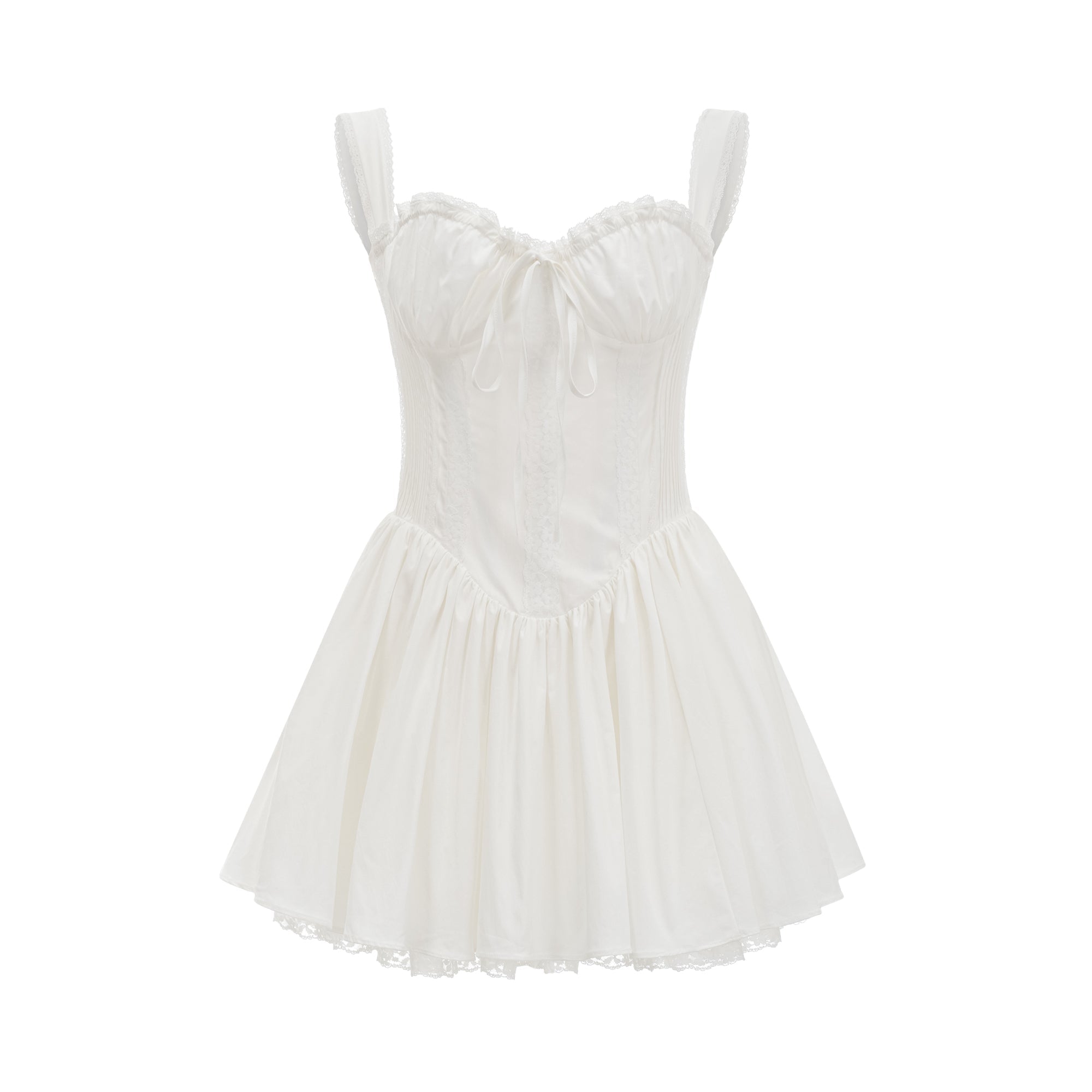 Camille white corset mini dress (Final Sale-US Only)