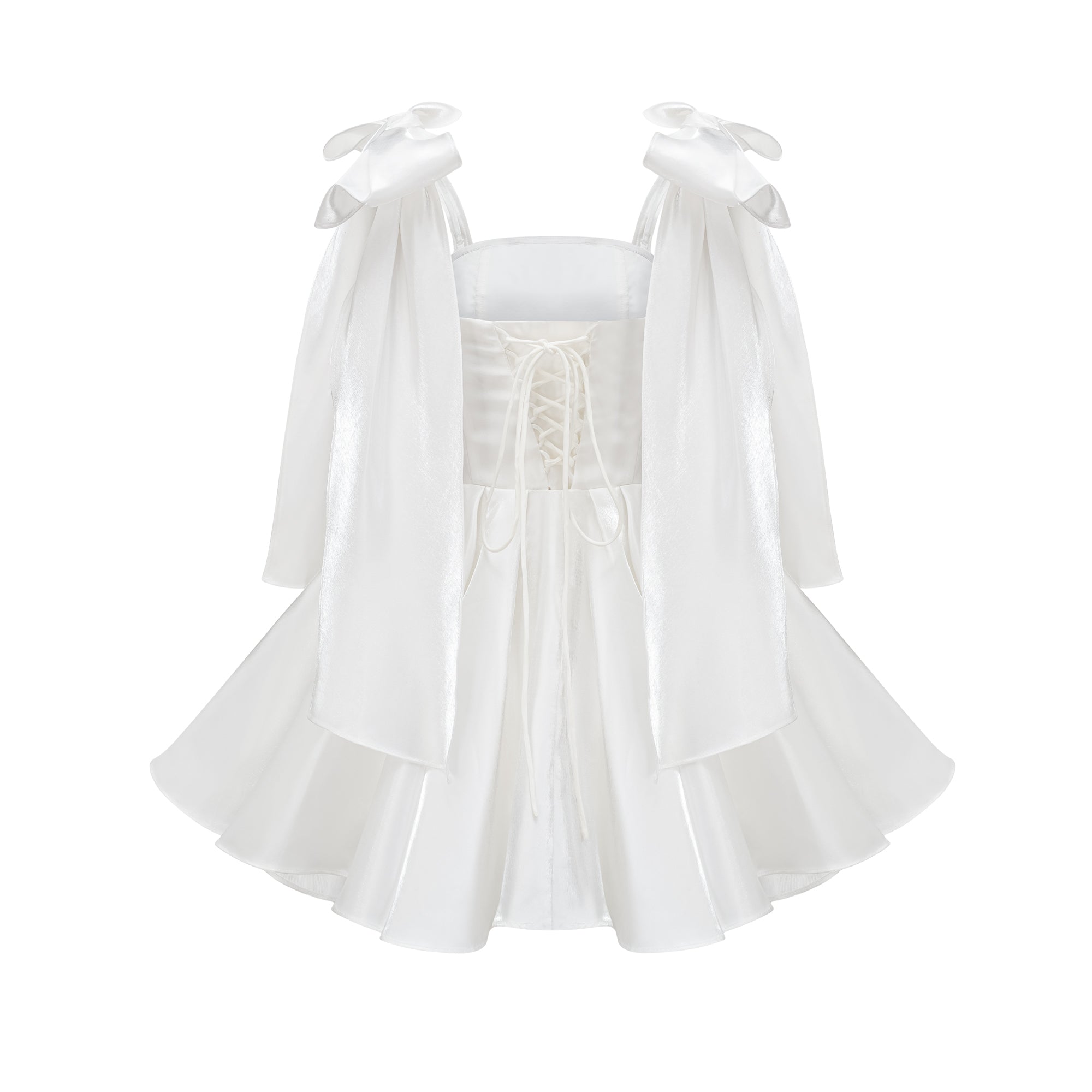Catiana bow-detail flared dress (Final Sale-US Only)