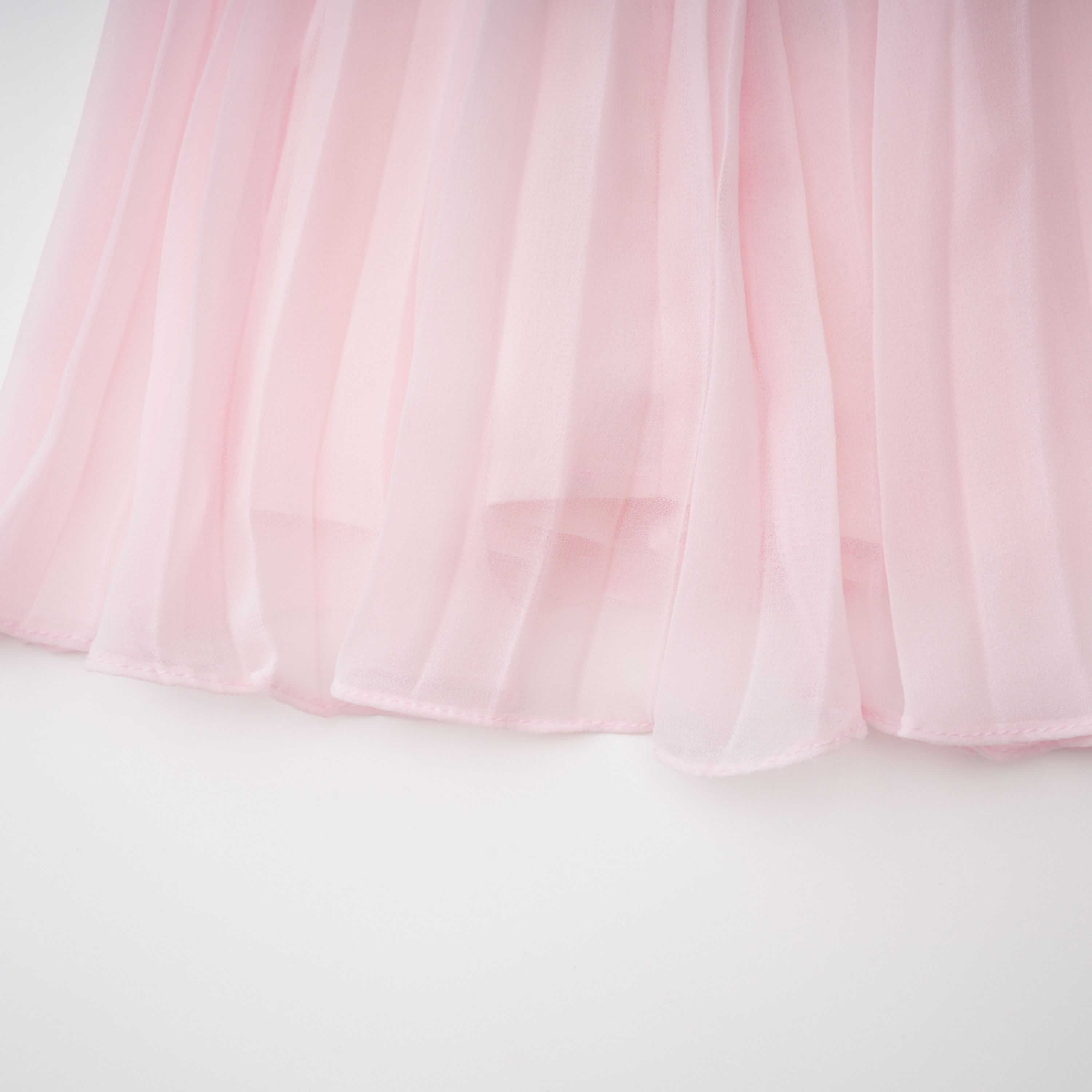 Tahmineh Pink Tweed Pleated Midi Dress (Final Sale-US Only)
