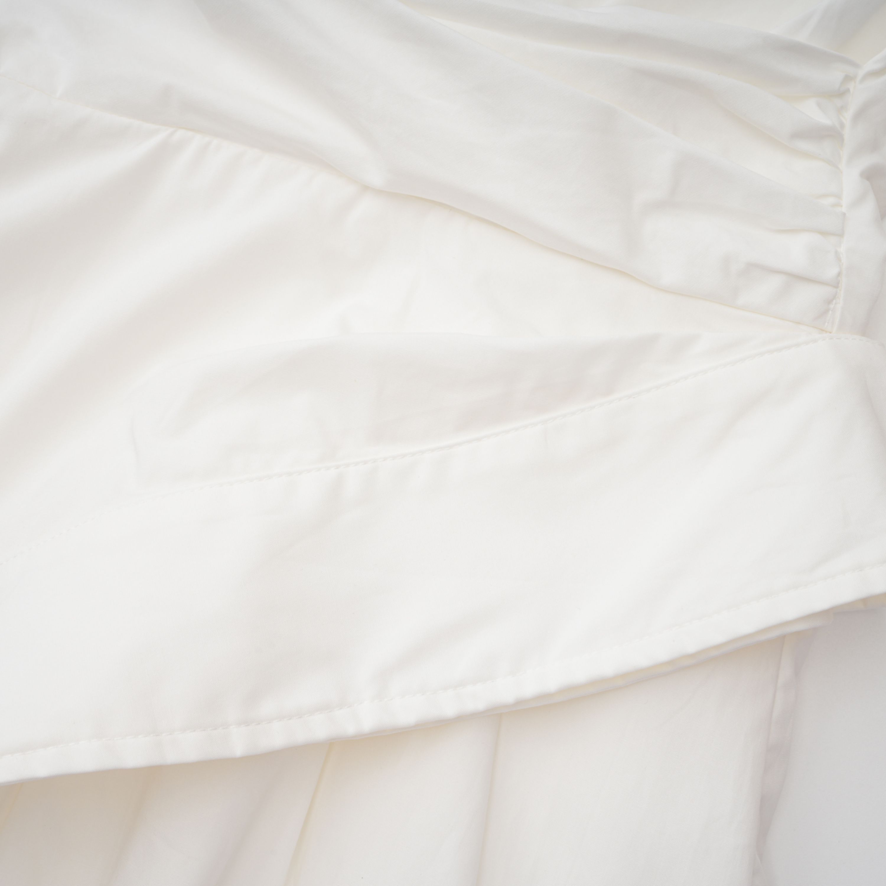 Tímea White Asymmetrical Mini Shirt Dress (Final Sale-US Only)