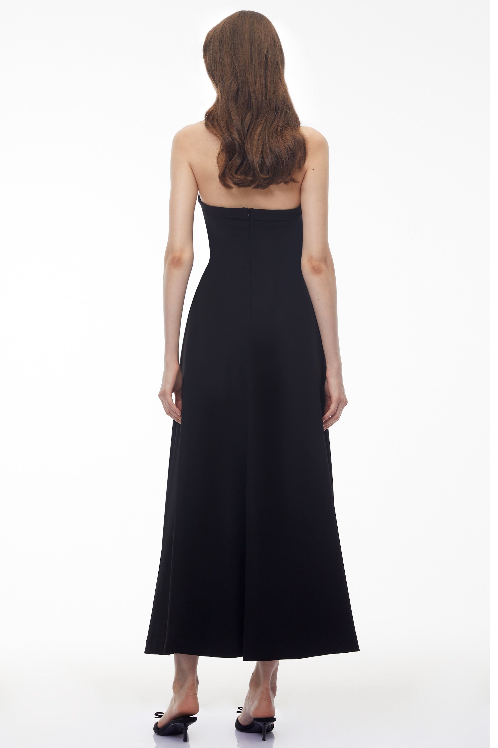 Victoria Color Block Off Shoulder Maxi Dress with Bow