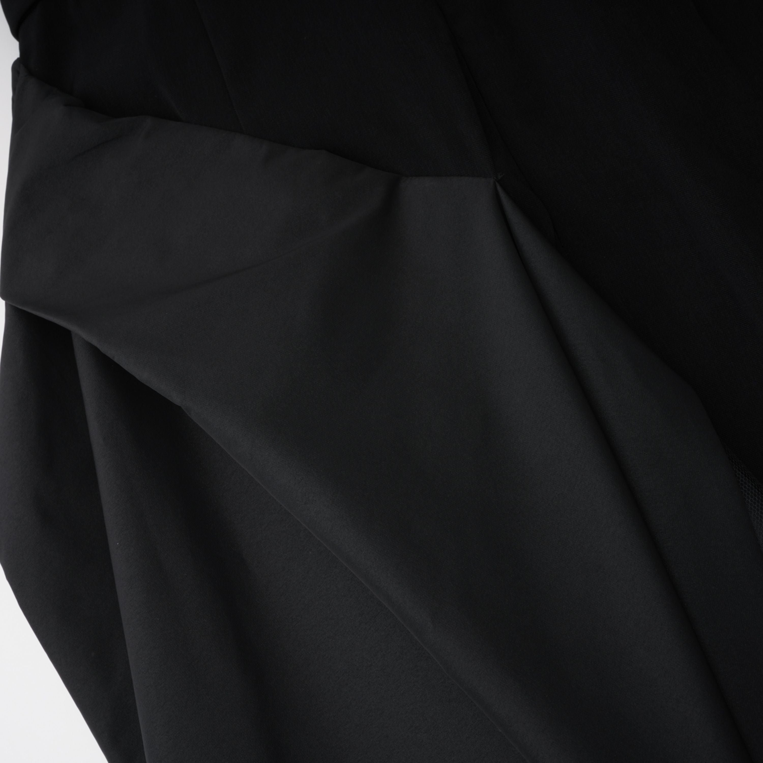 Yoliswa Black Off-Shoulder Maxi Dress with High Thigh Slit (Final Sale-US Only)