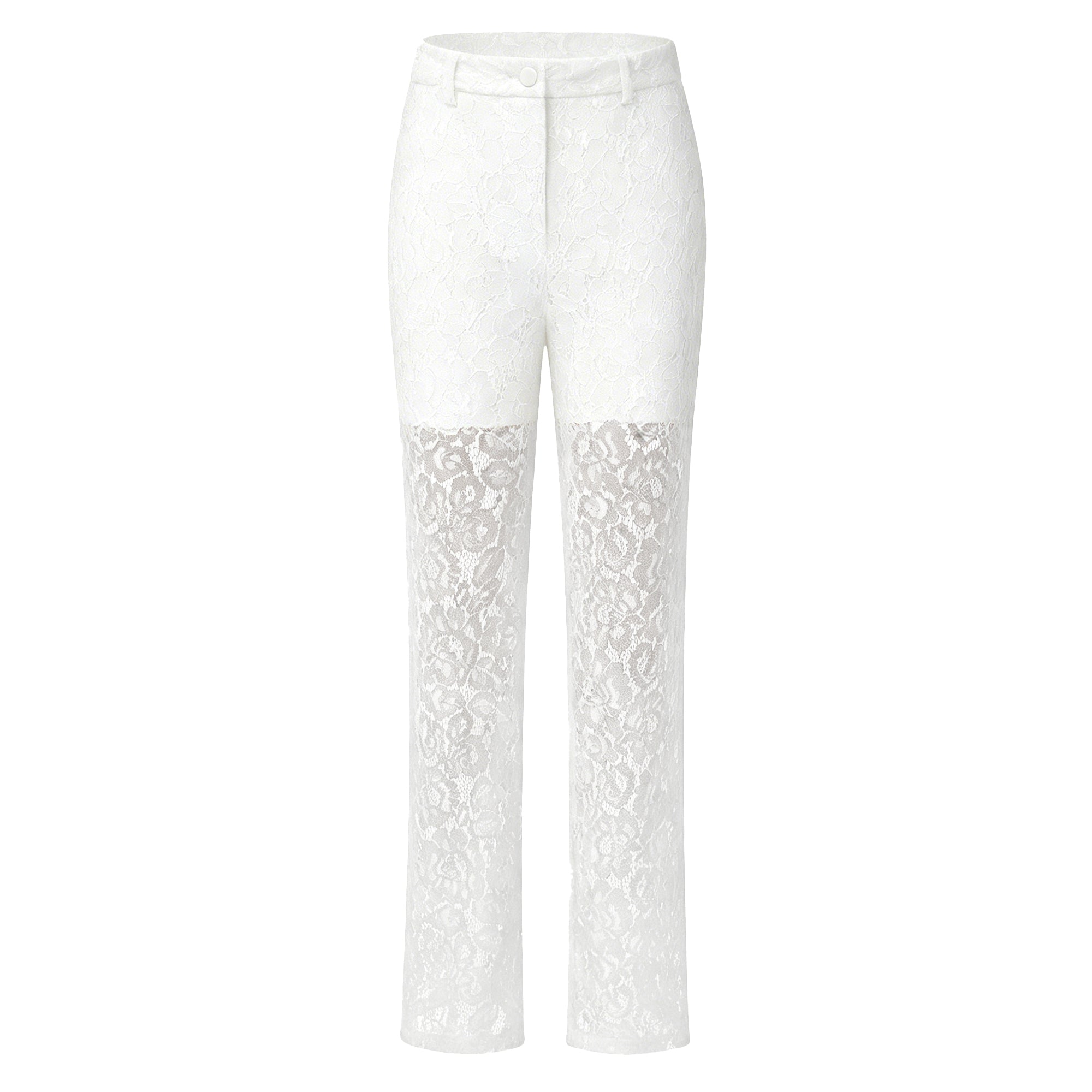 Zoé Sheer Lace Blazer & Trousers Matching Set (Final Sale-US Only)