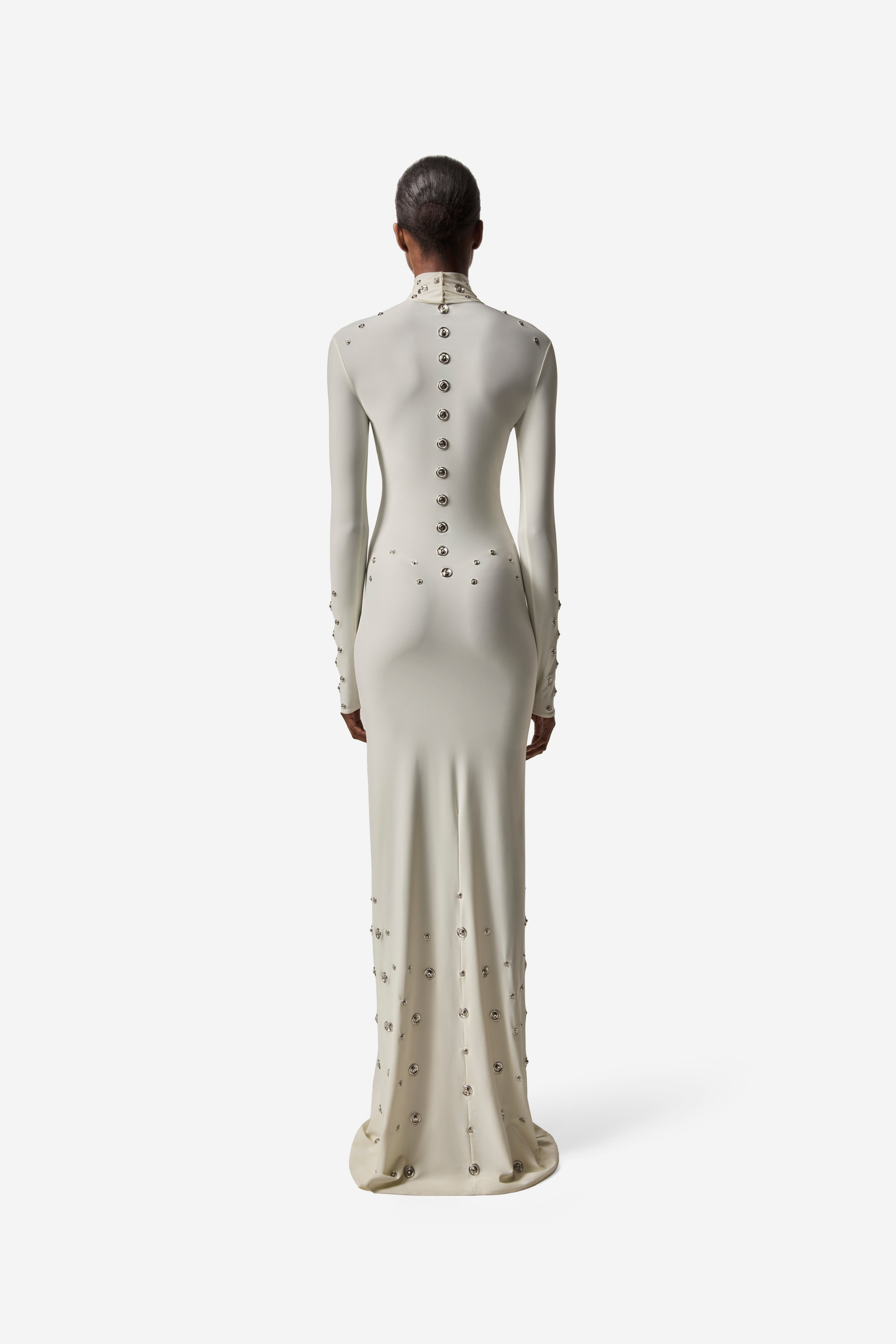 Yasmine High Neck Studded Maxi Dress (Final Sale-US Only)