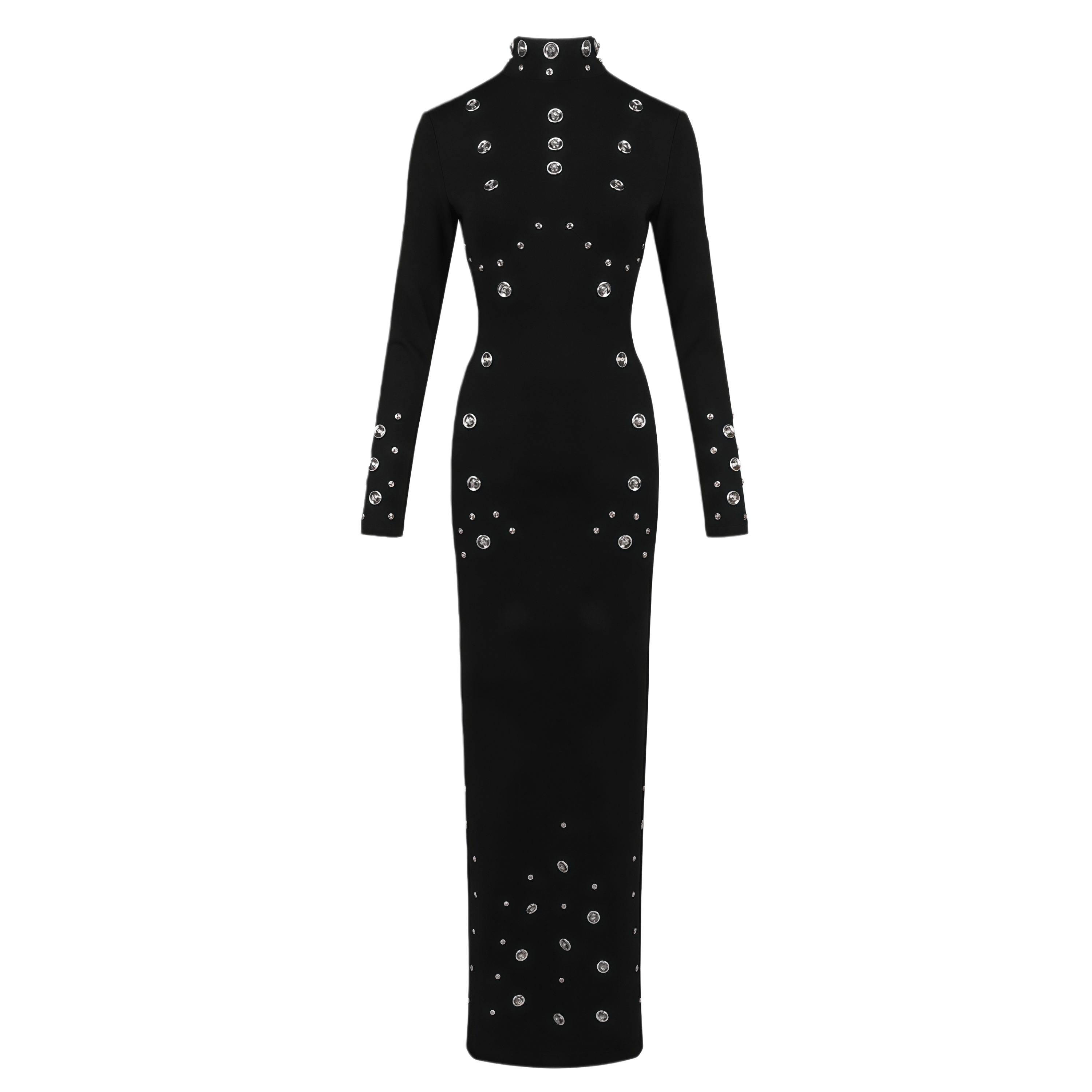 Yasmine High Neck Studded Maxi Dress (Final Sale-US Only)