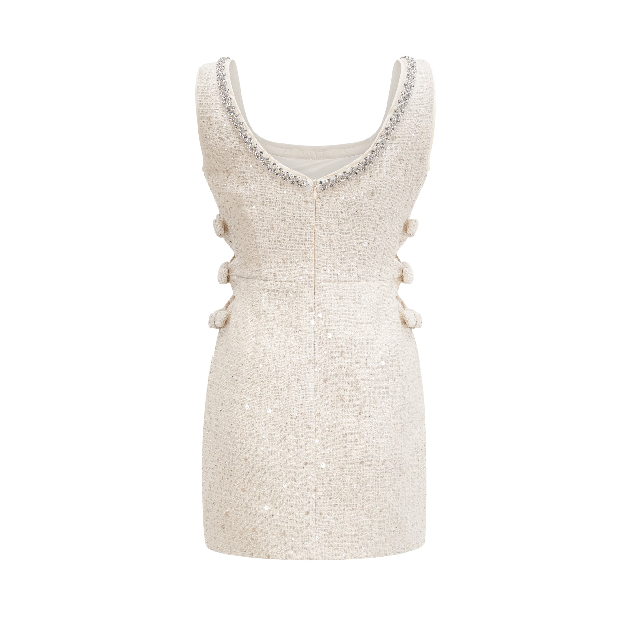 Manon blue tweed sequined mini dress (Final Sale-US Only)
