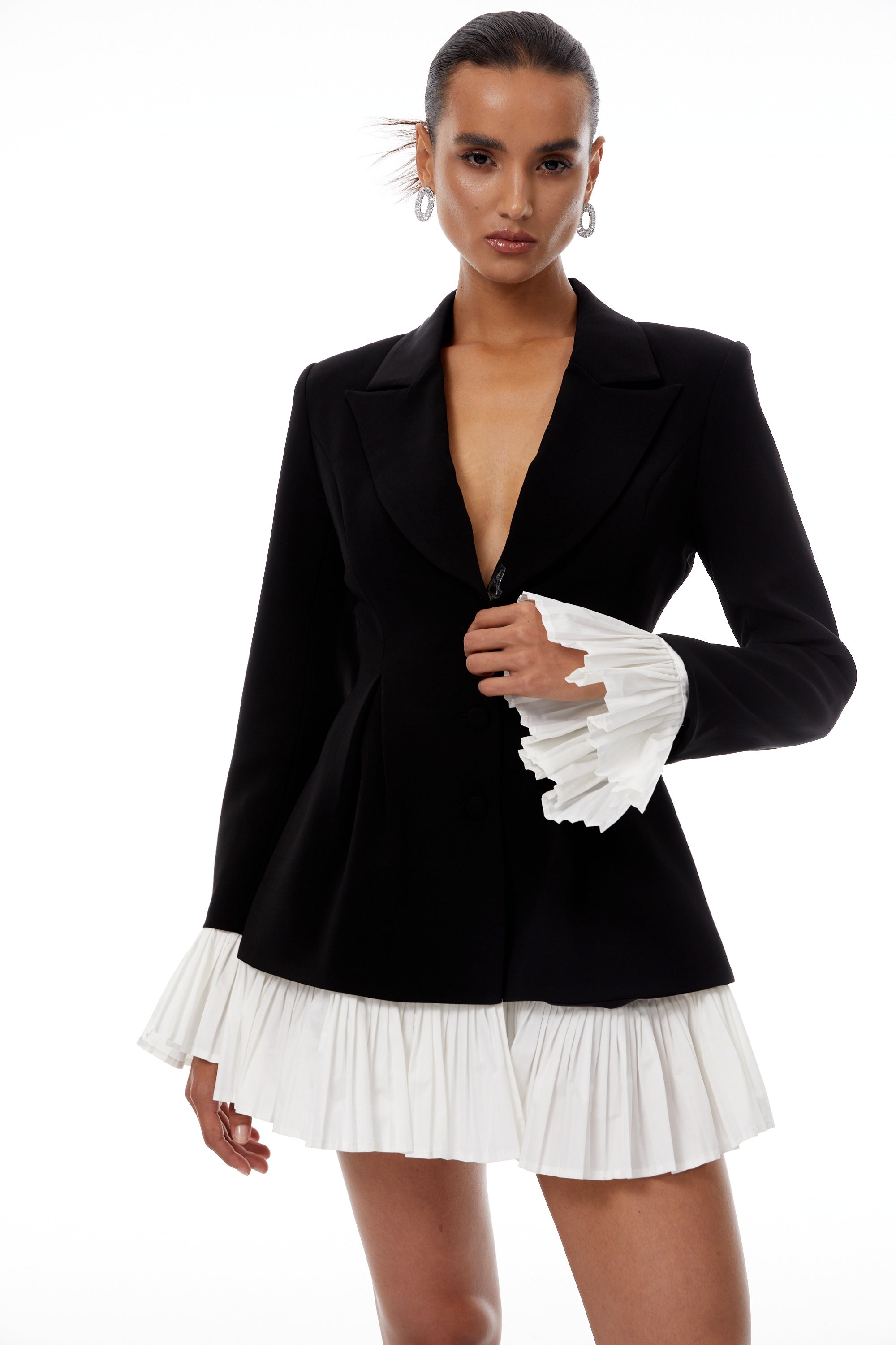 Rébecca Color Block Mini Blazer Dress (Final Sale)