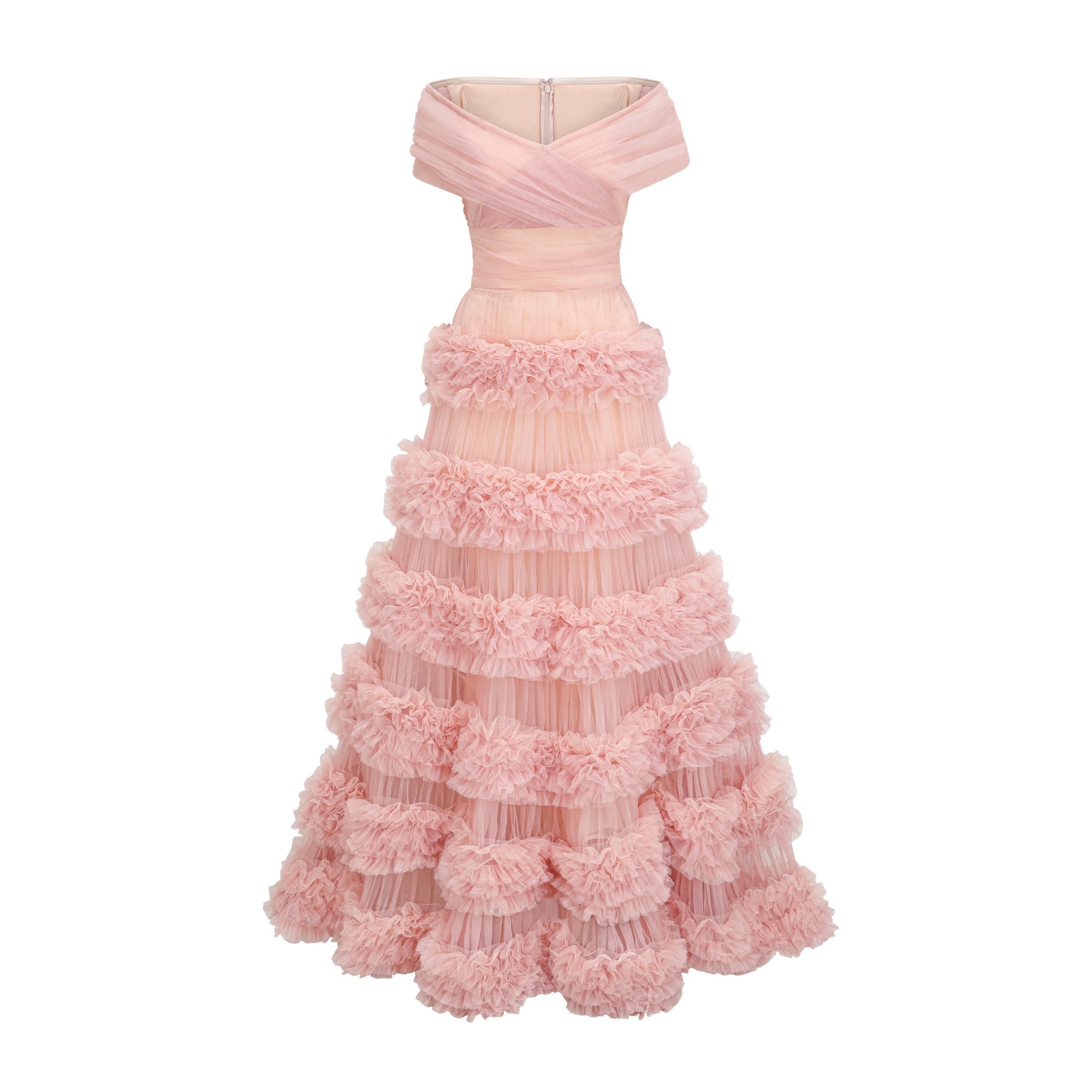 Pink Tiered Maxi Dress