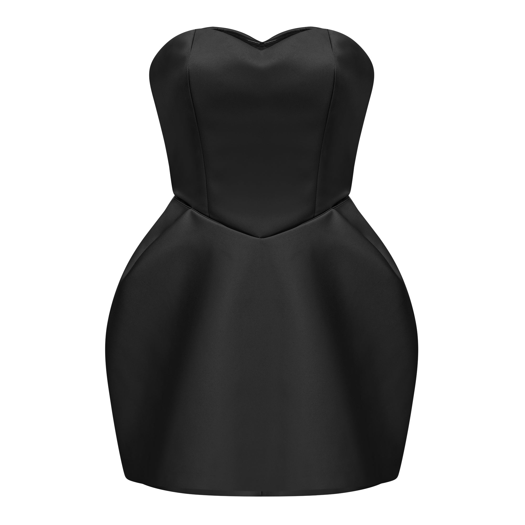Laure Black Heart Off-shoulder Mini Dress (Final Sale-US Only)