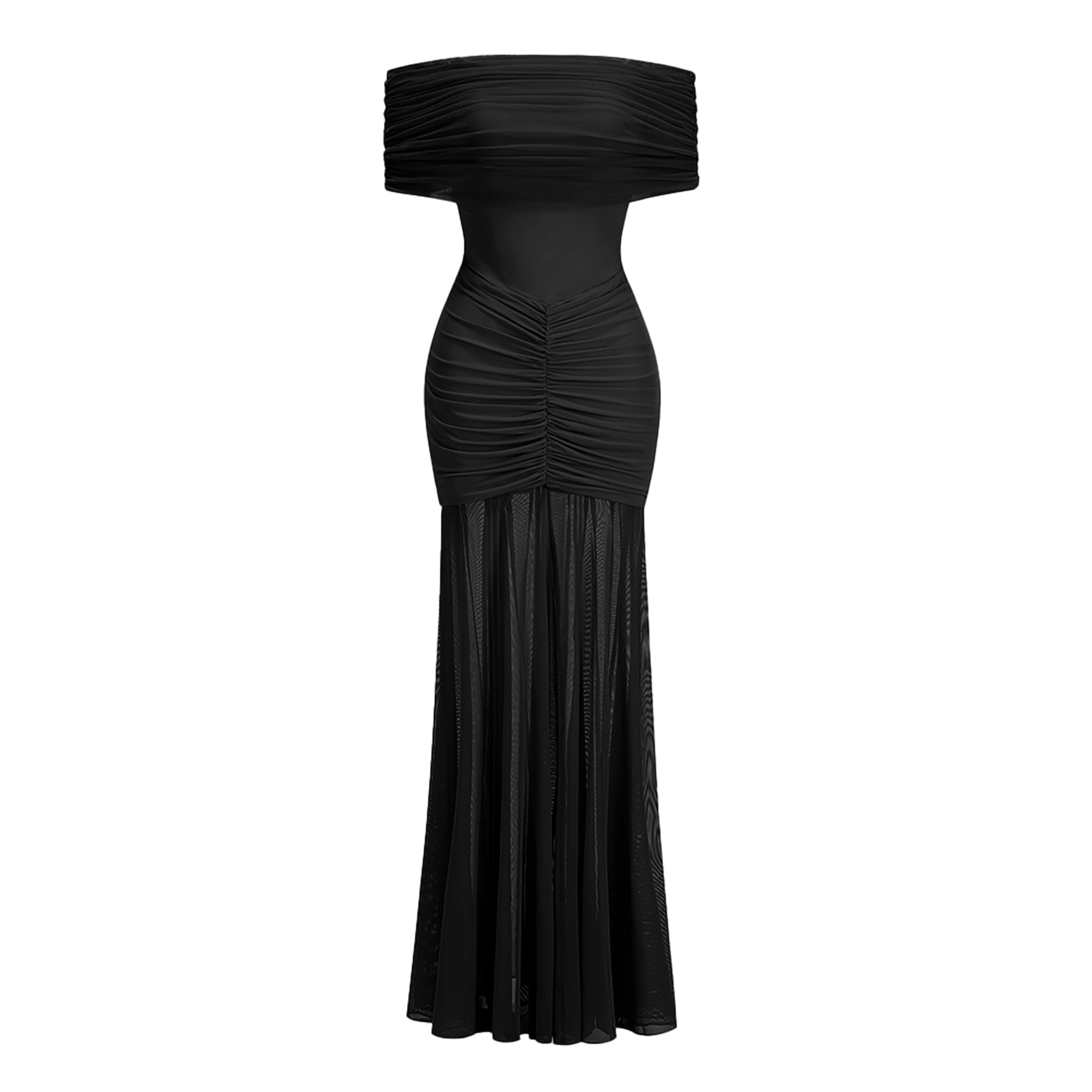 Ninon tulle-panel smocked maxi dress (Final Sale-US Only)