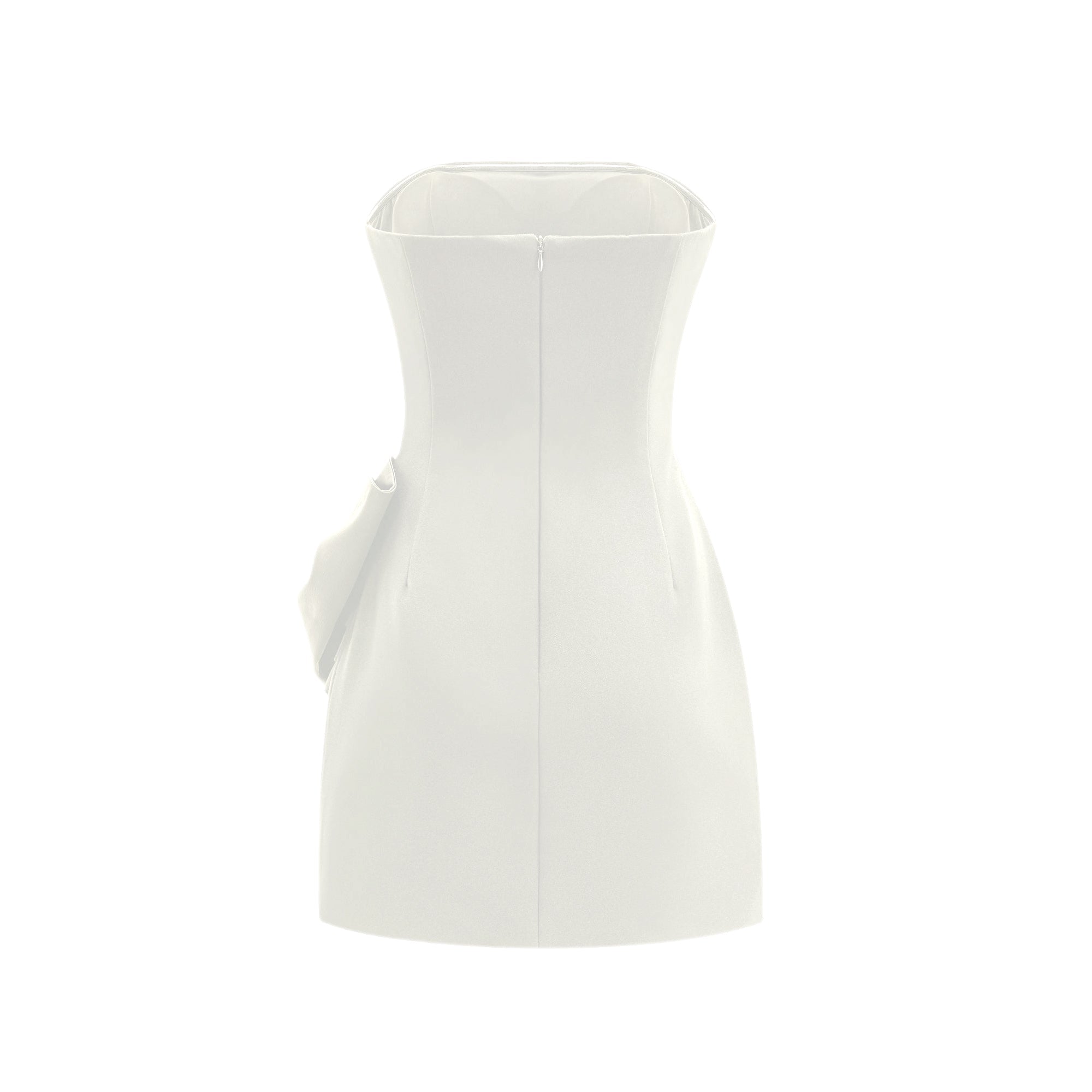 Lanetta bowknot asymmetrical dress (Final Sale)