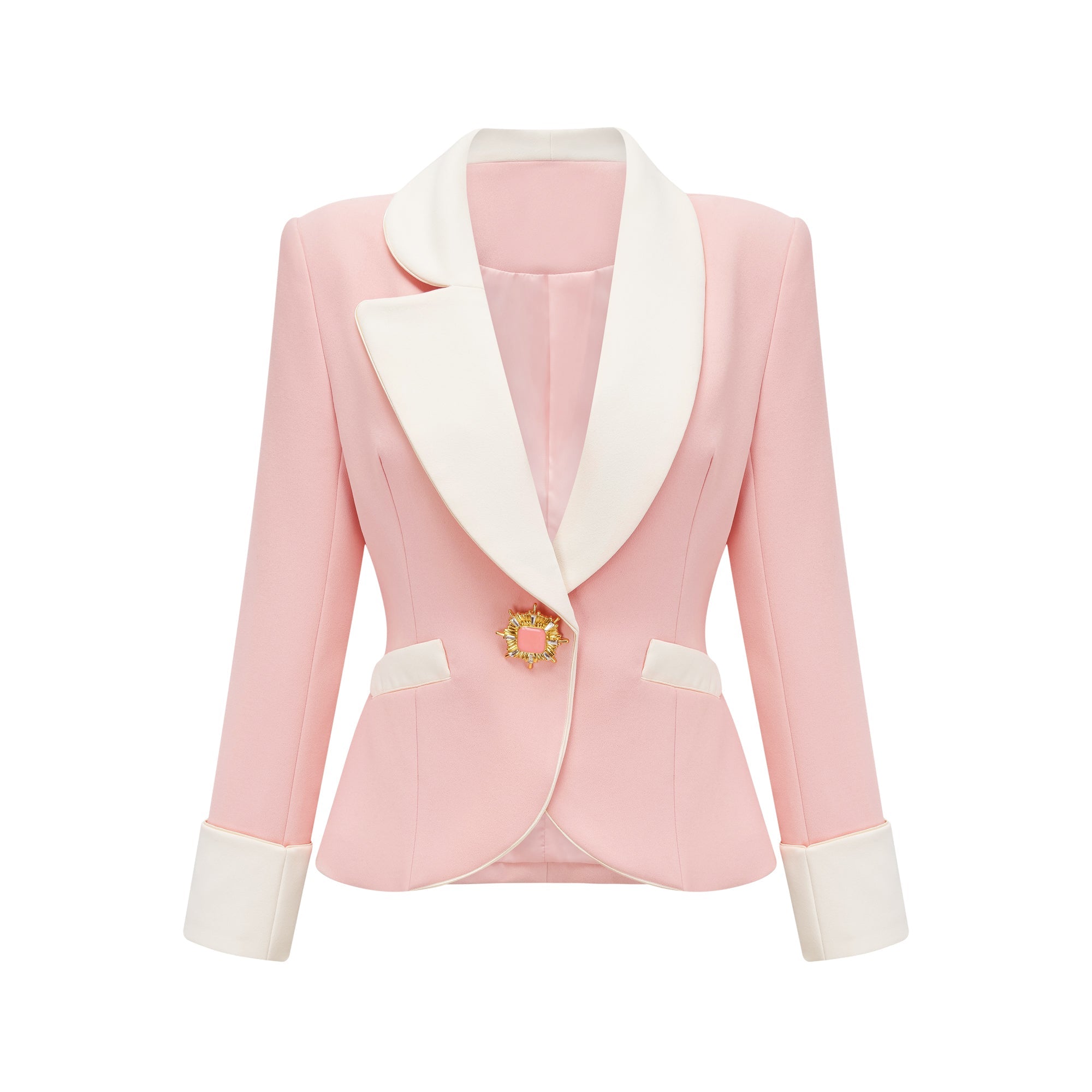 Claretta colour-block blazer & pants matching set (Final Sale)