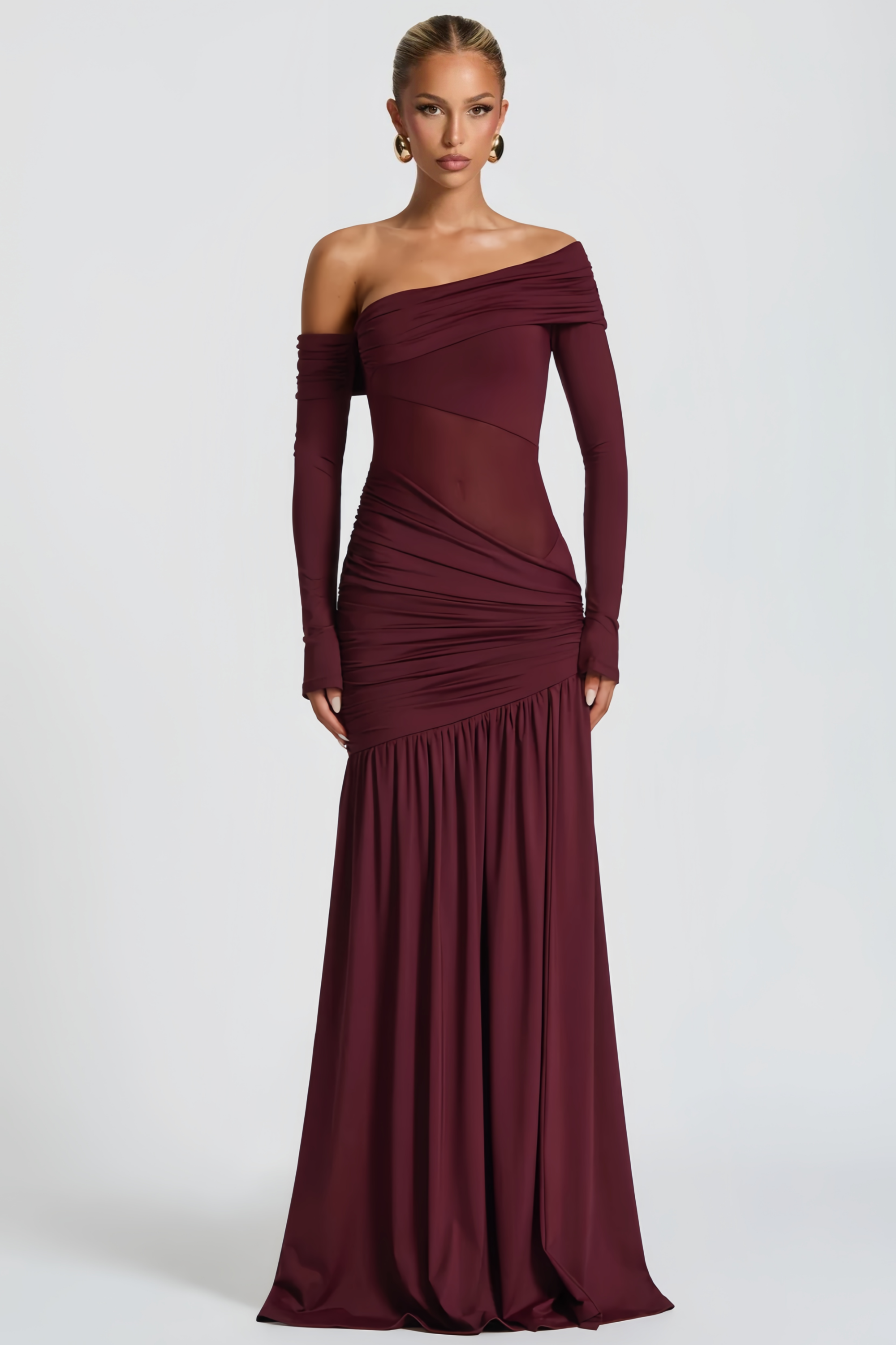 Maxi Dress in Cherry Lacquer