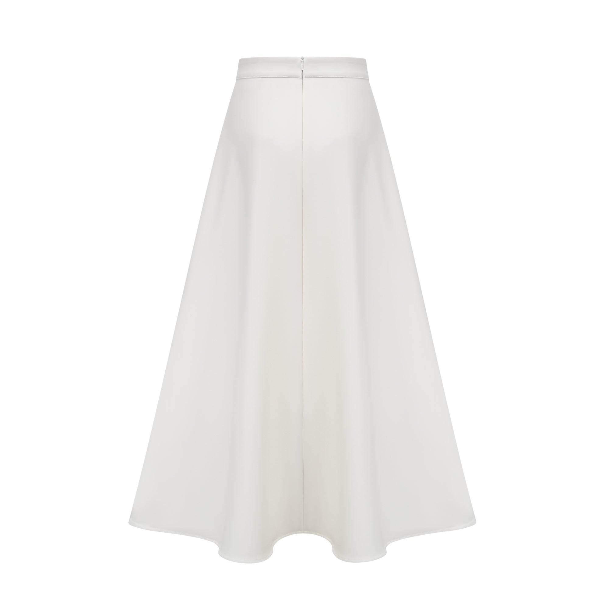 Hilaire white 3d-petal top & skirt matching set (Final Sale-US Only)