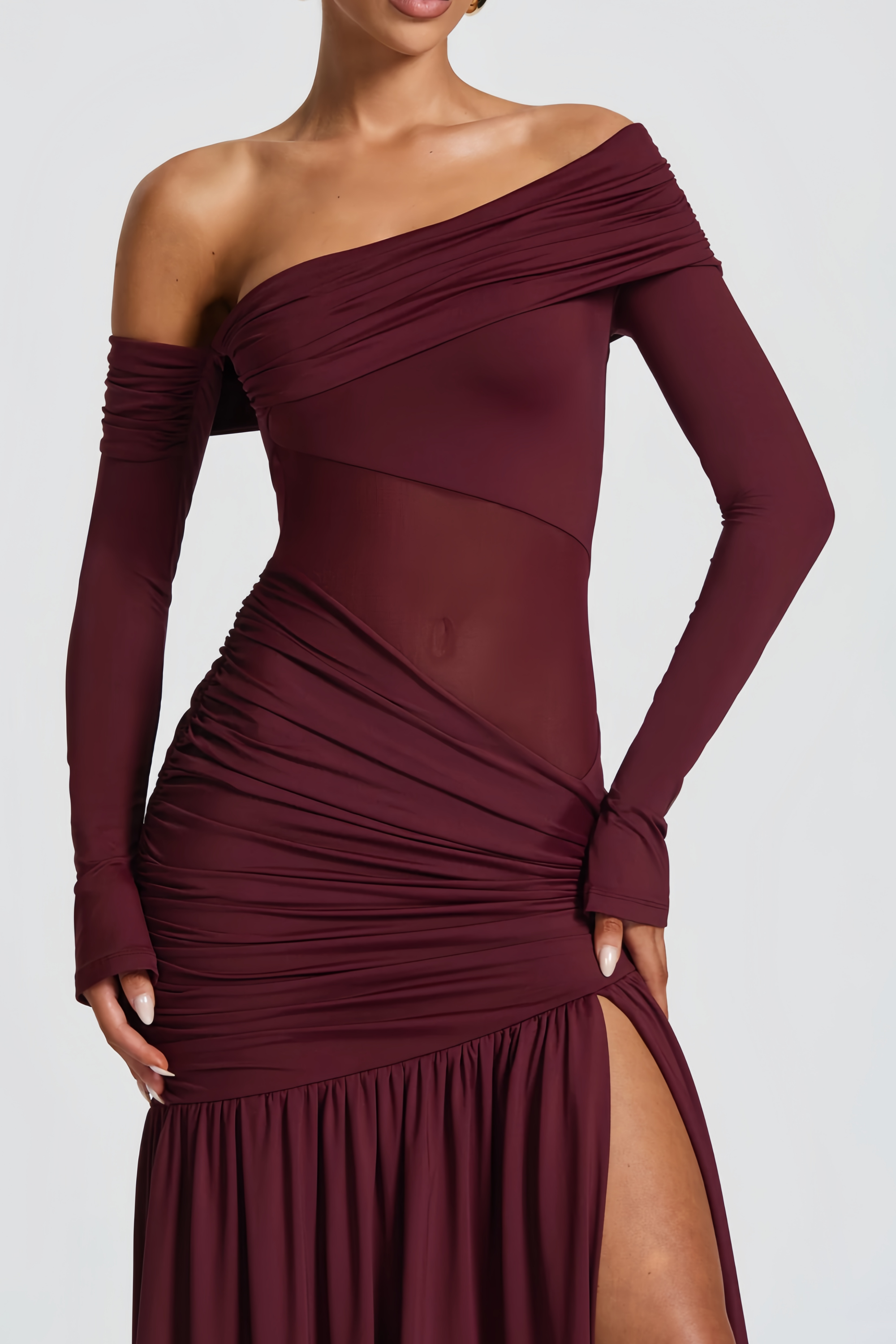 Maxi Dress in Cherry Lacquer