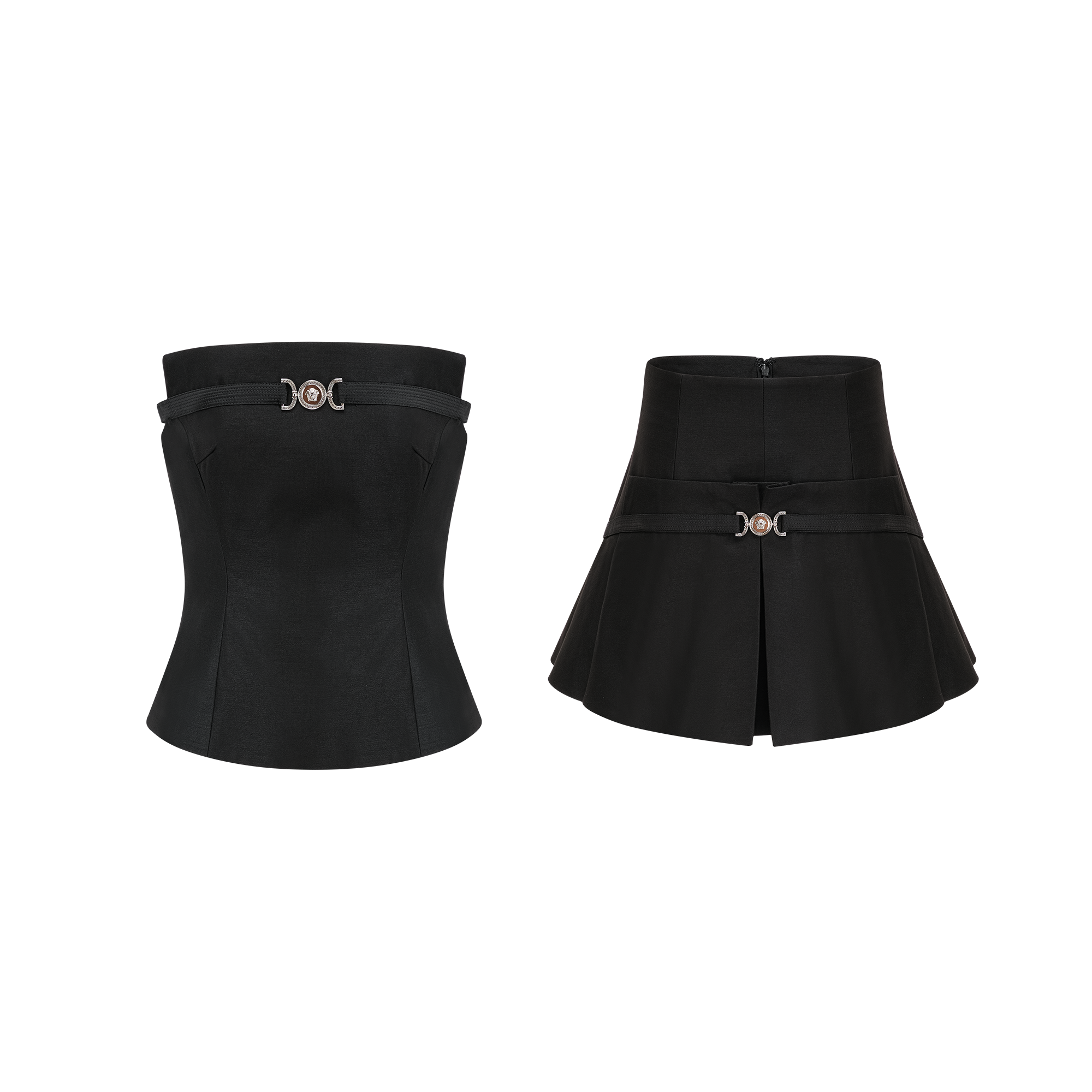 Margaux black top & skirt matching set (Final Sale)