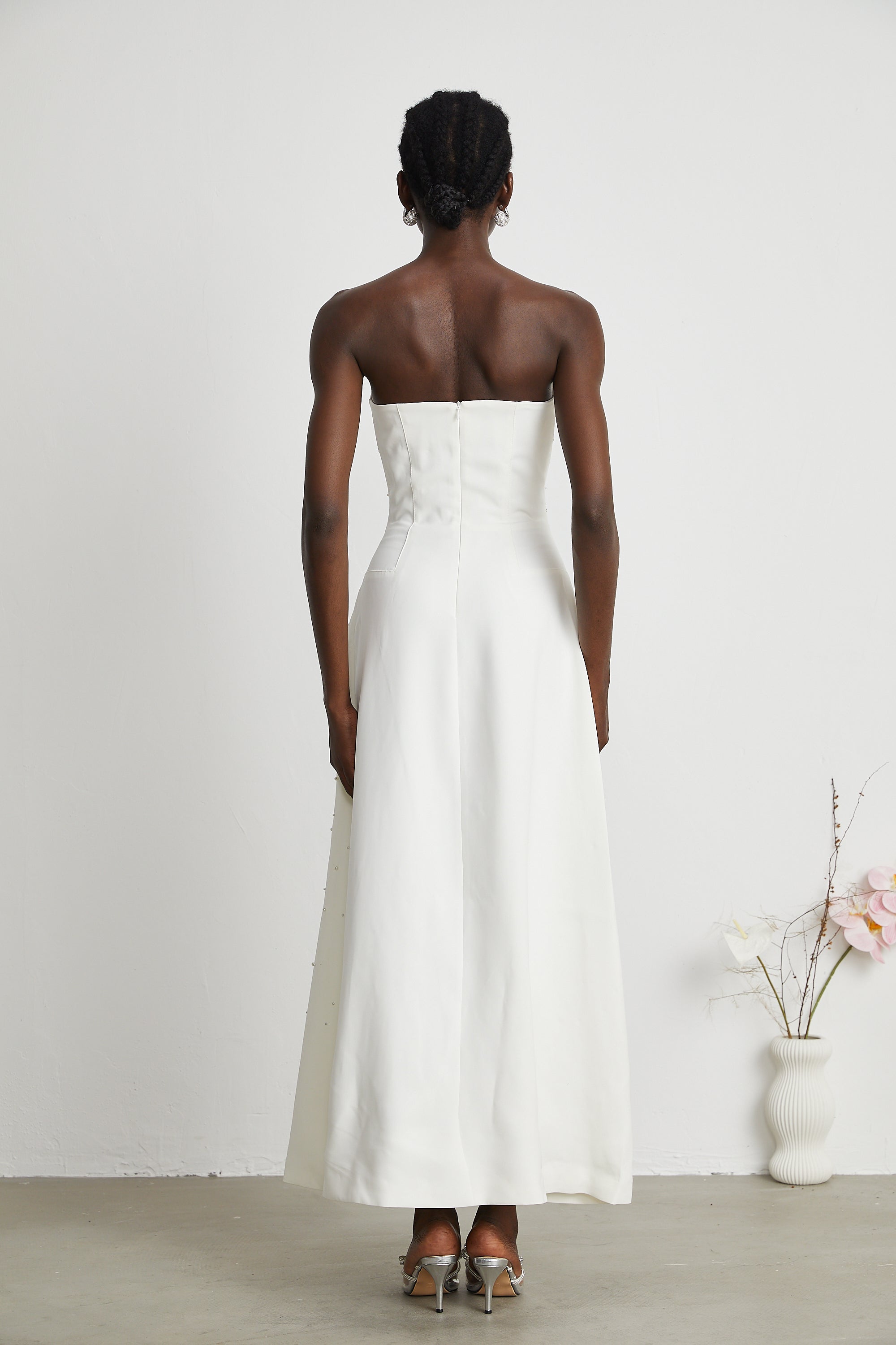 Melisande white embellished maxi dress (Final Sale-US Only)