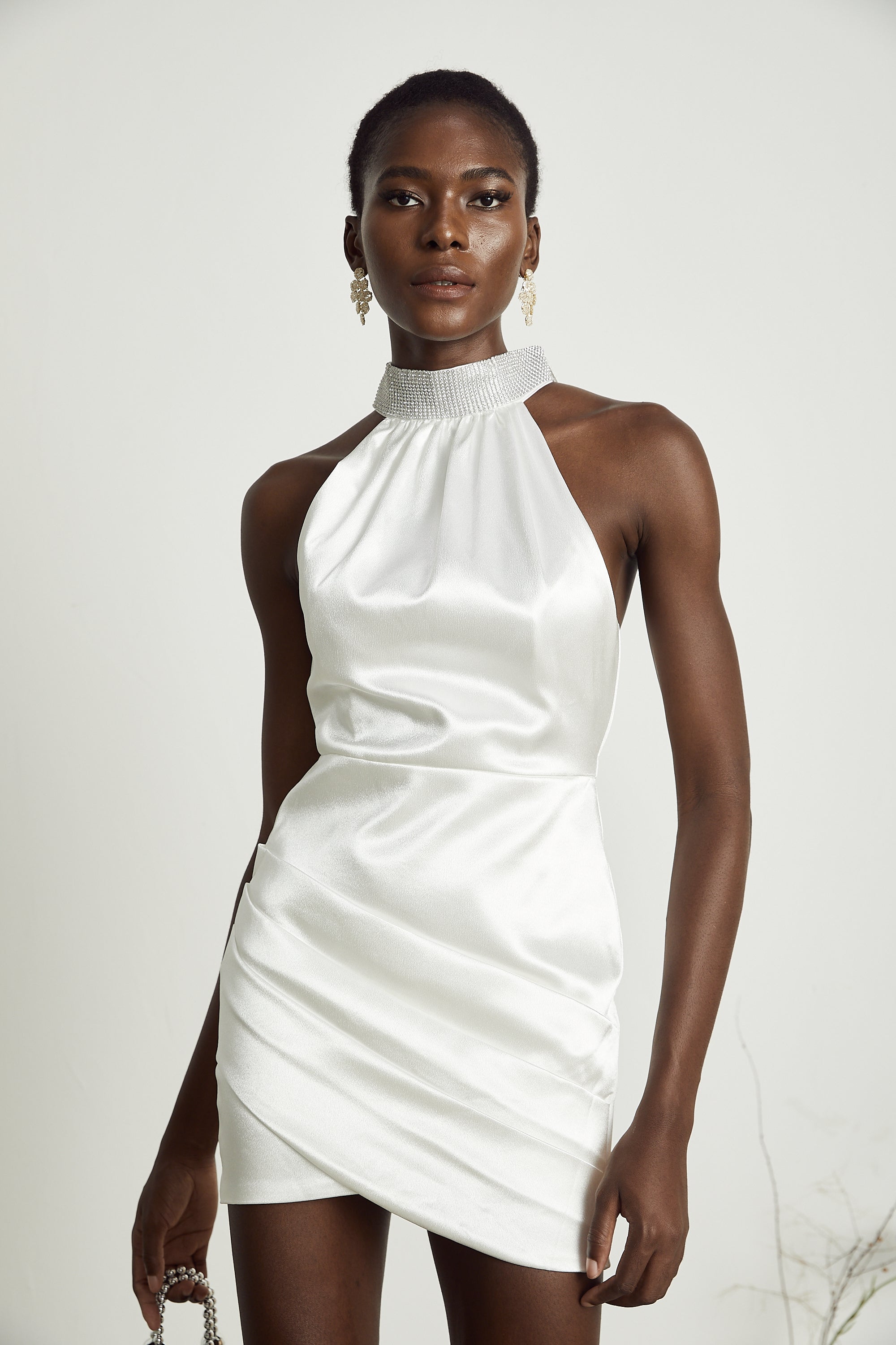 Tahiti embellished asymmetrical mini dress (Final Sale-US Only)