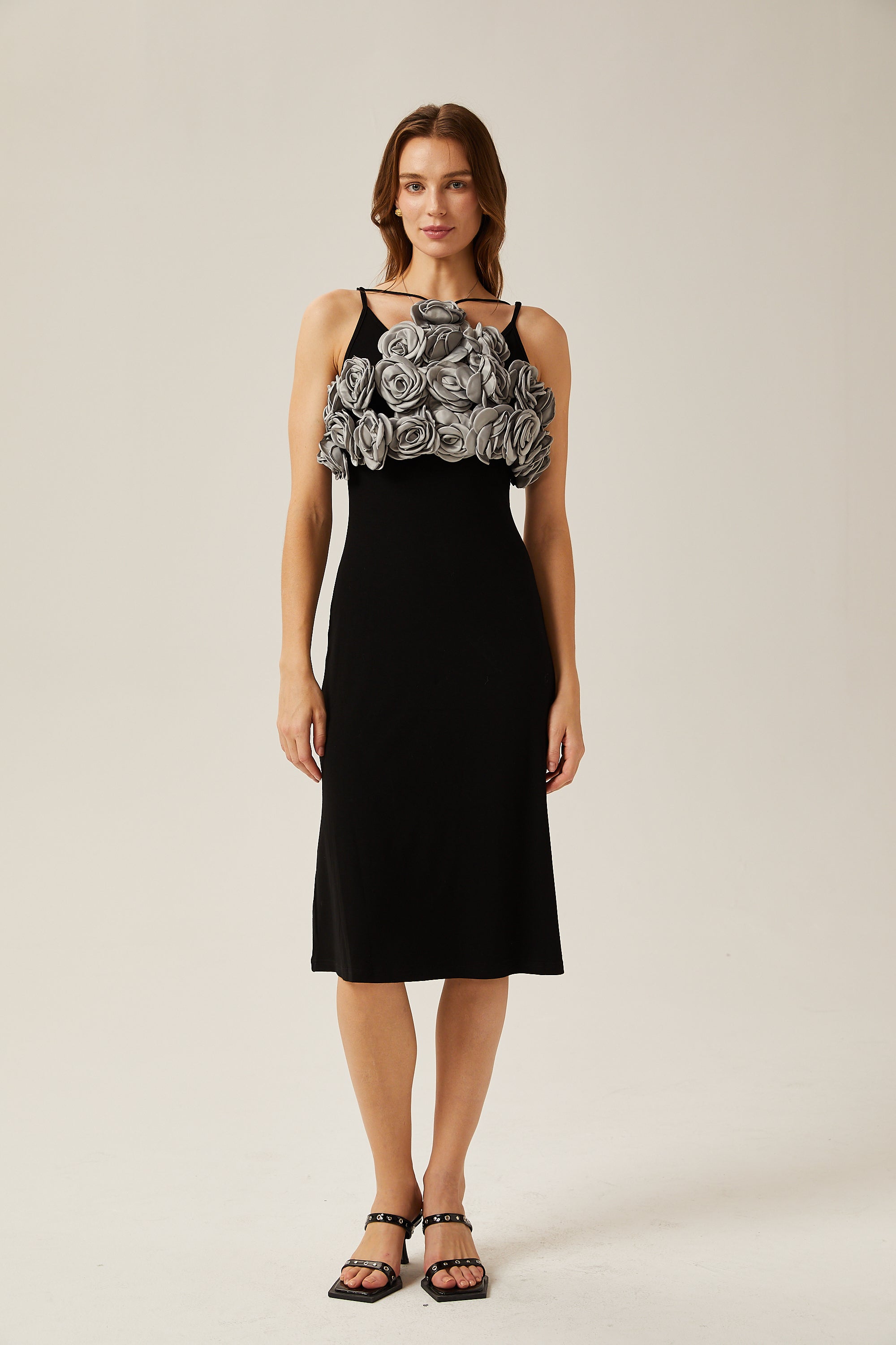 Clarisse faux-flower cropped top (Final Sale)