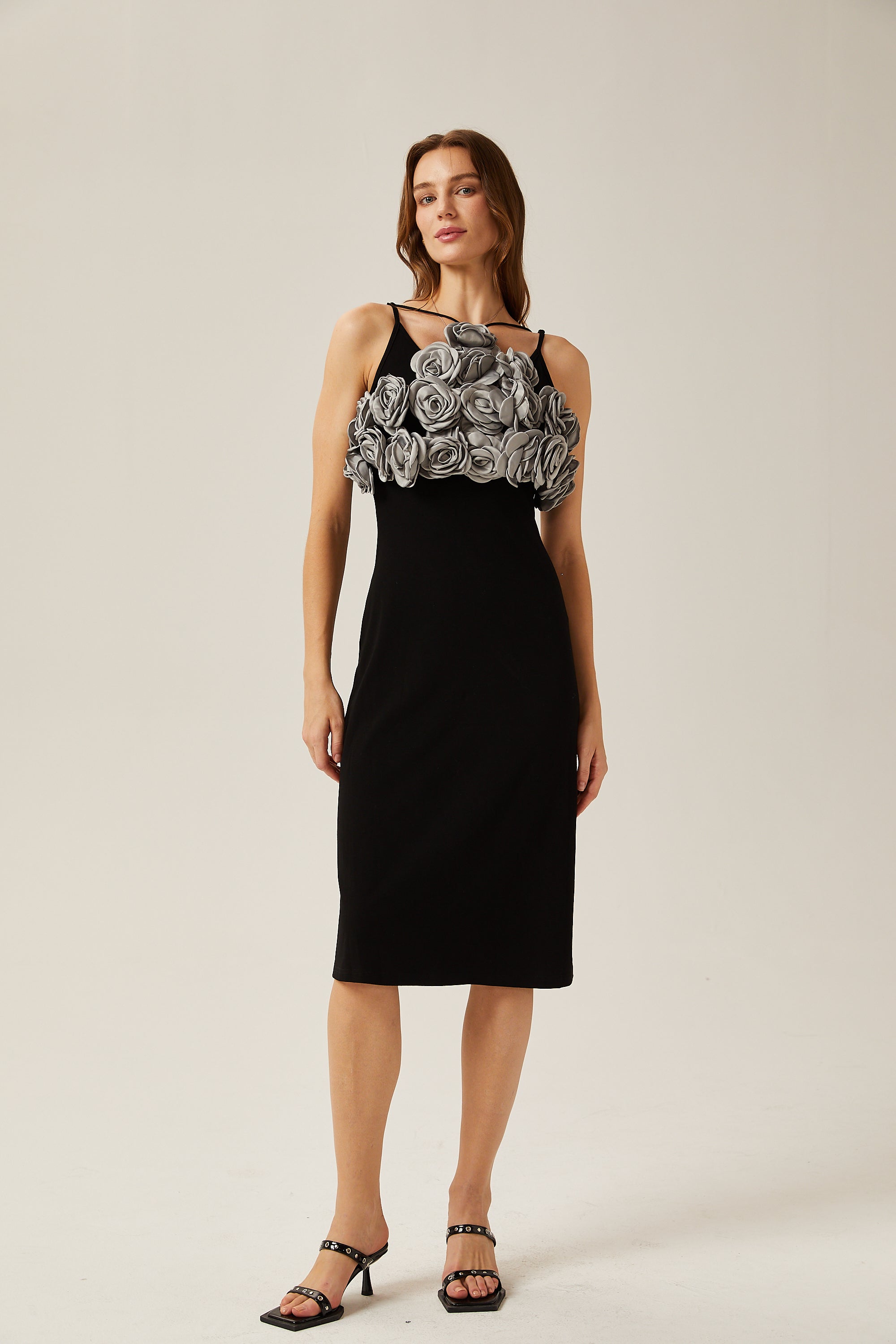Clarisse faux-flower cropped top (Final Sale)