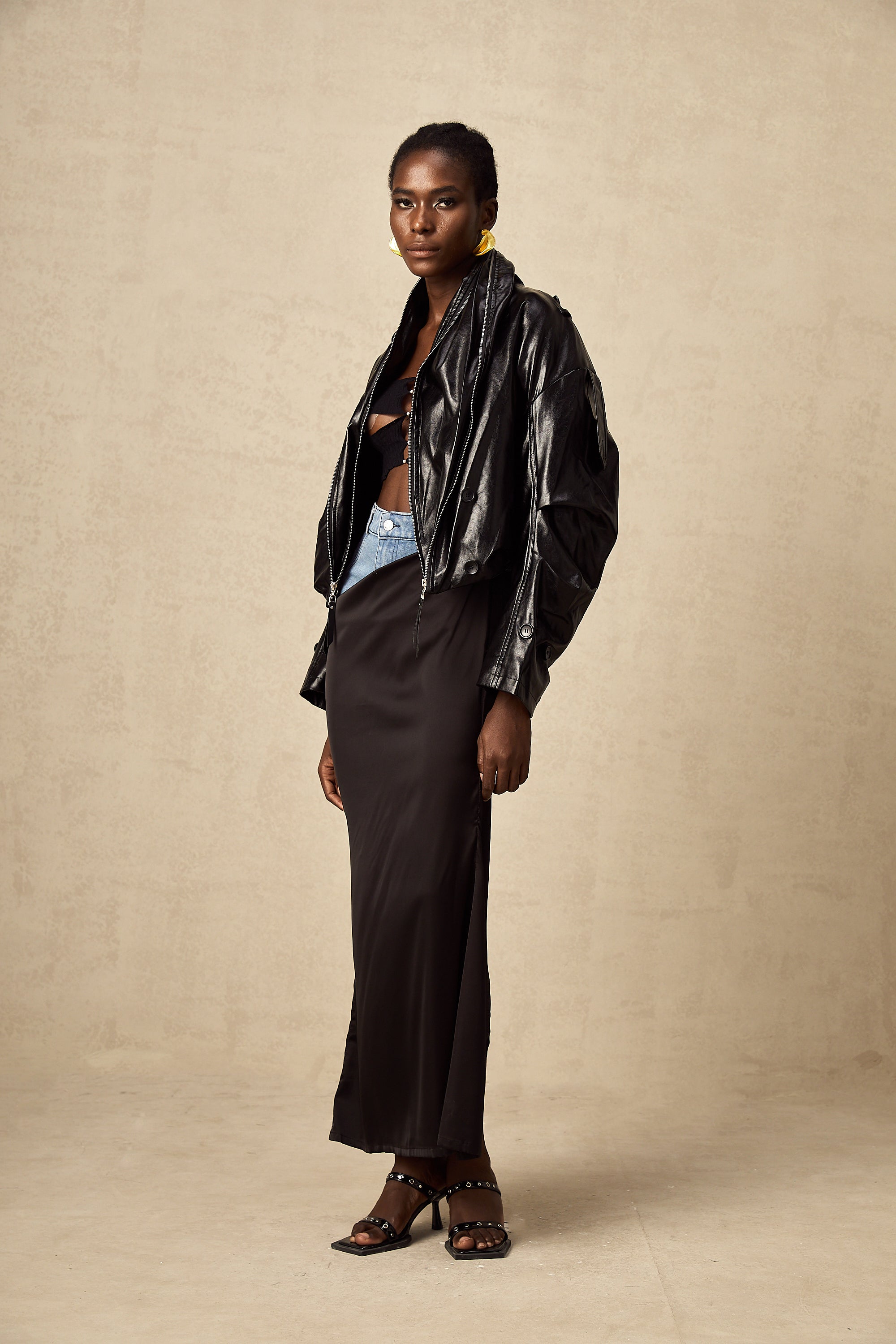 Virginie quilted cropped leather jacket (Final Sale-US Only)