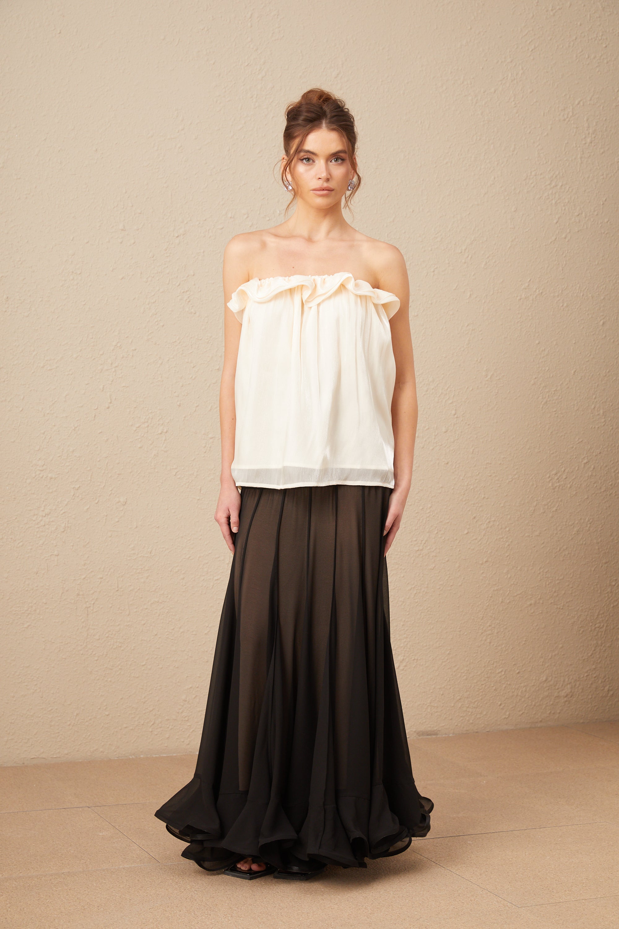 Adèle off-shoulder ruffled top (Final Sale-US Only)