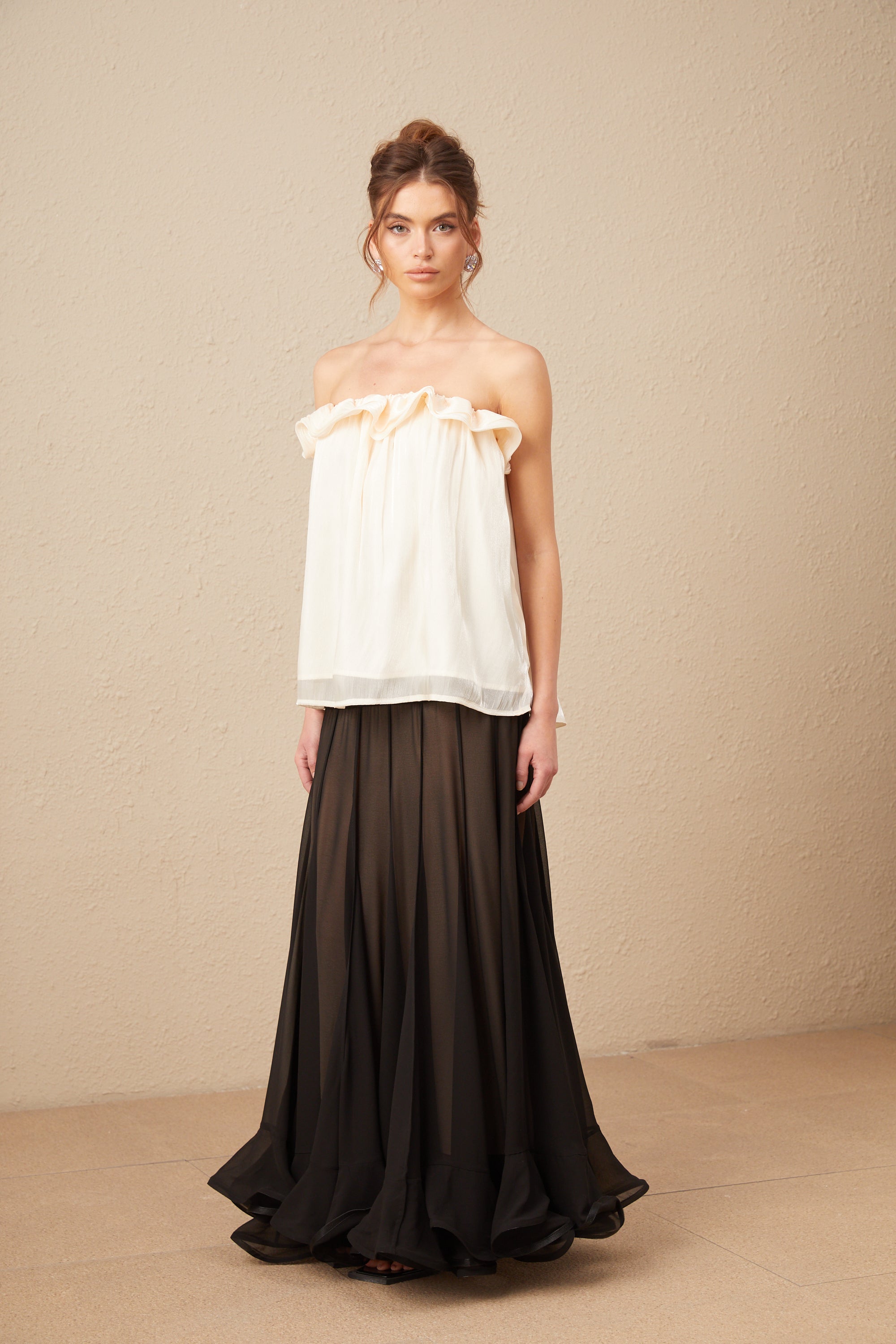 Adèle off-shoulder ruffled top (Final Sale-US Only)