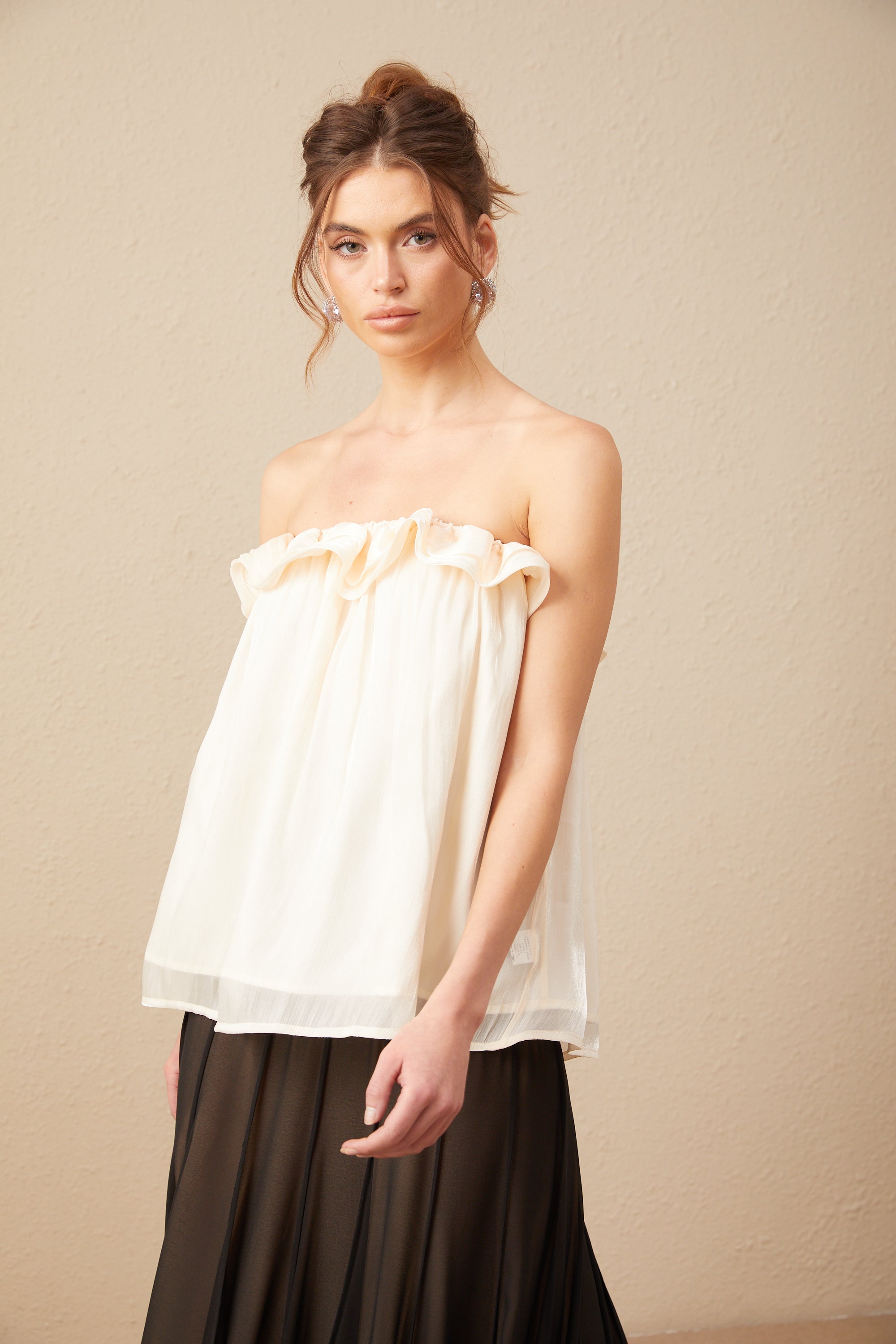 Adèle off-shoulder ruffled top (Final Sale-US Only)