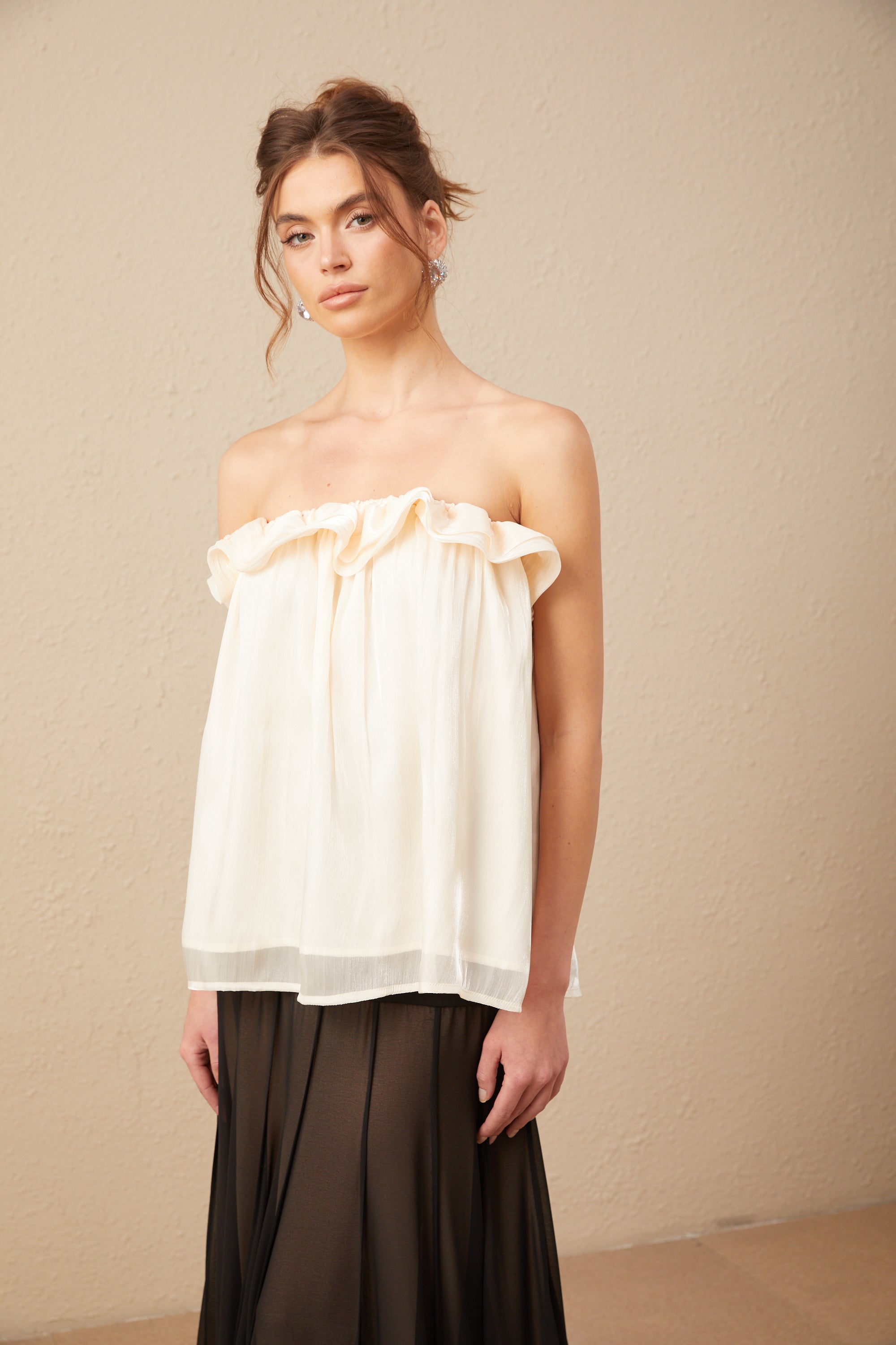 Adèle off-shoulder ruffled top (Final Sale-US Only)