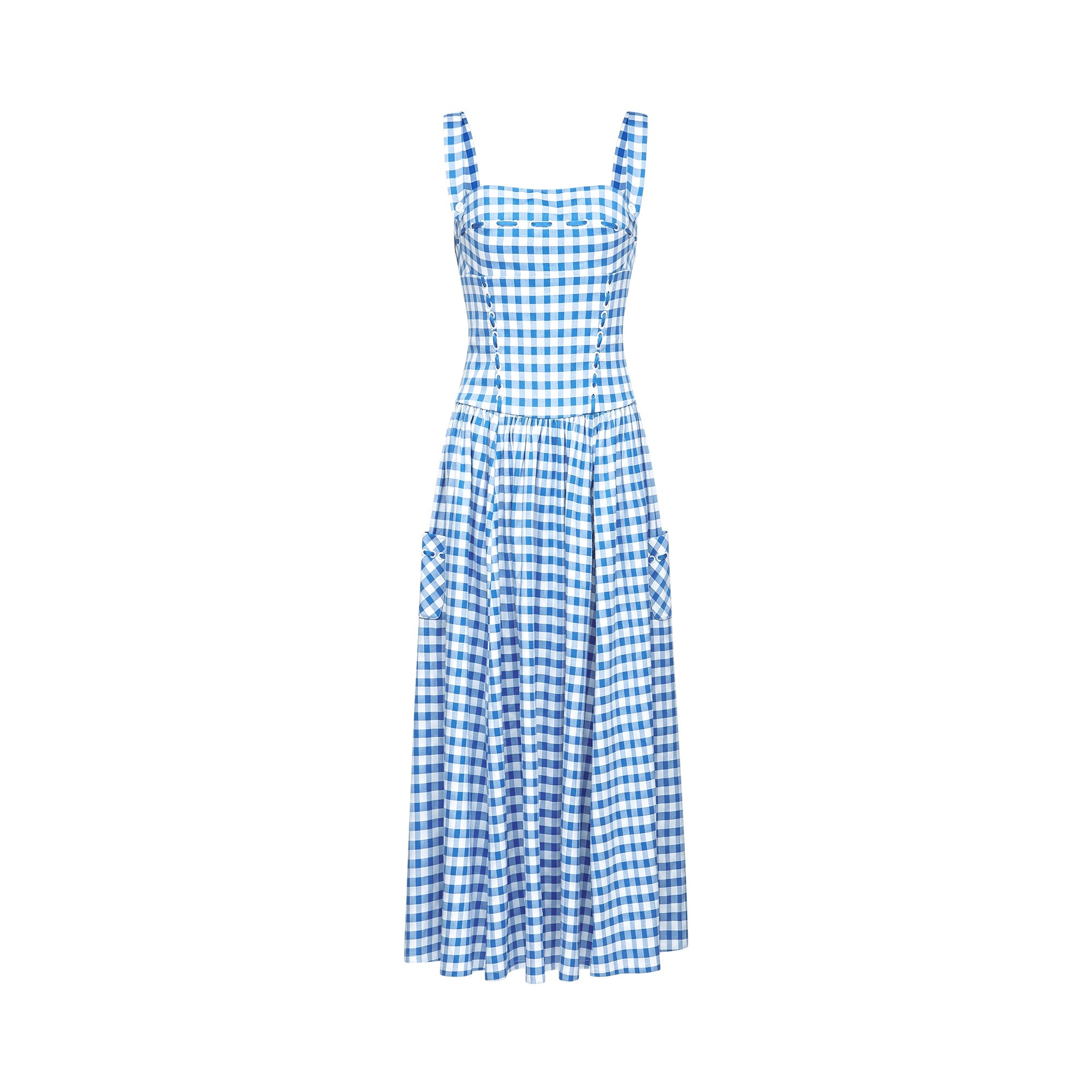 Diane gingham midi dress (Final Sale)