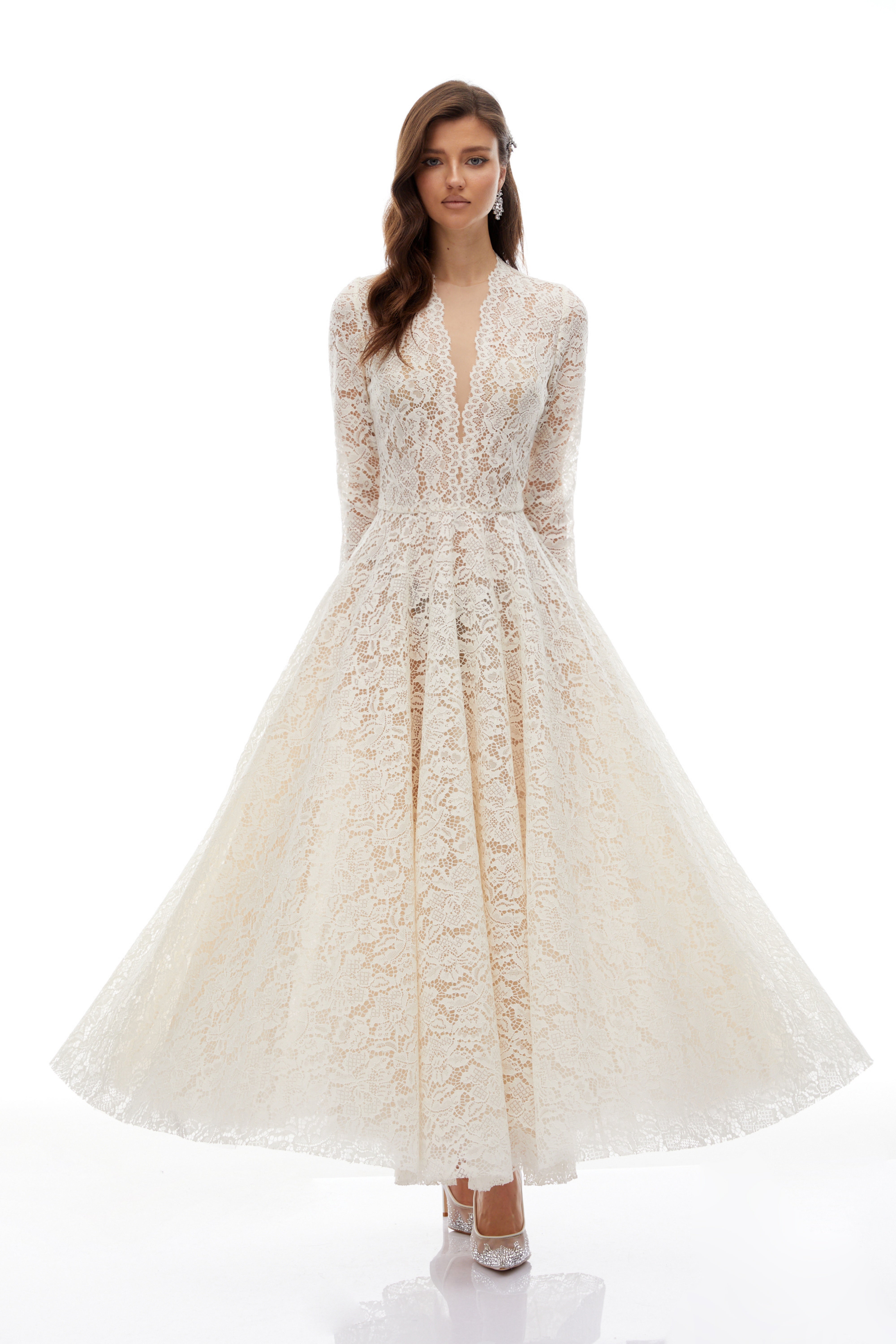 Oliana Ivory Lace Maxi Gown (Final Sale)