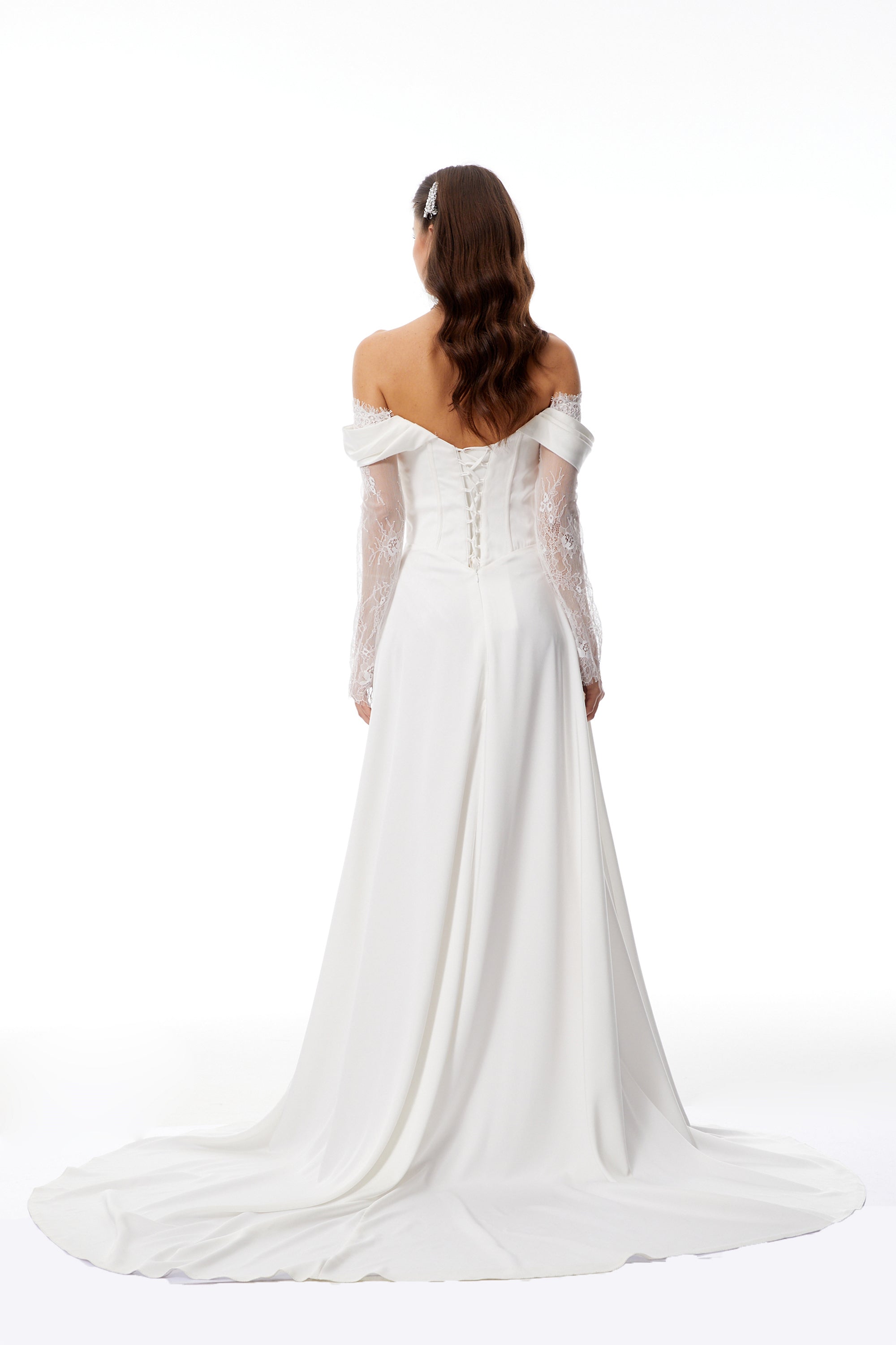 White Off-Shoulder Lace Dress