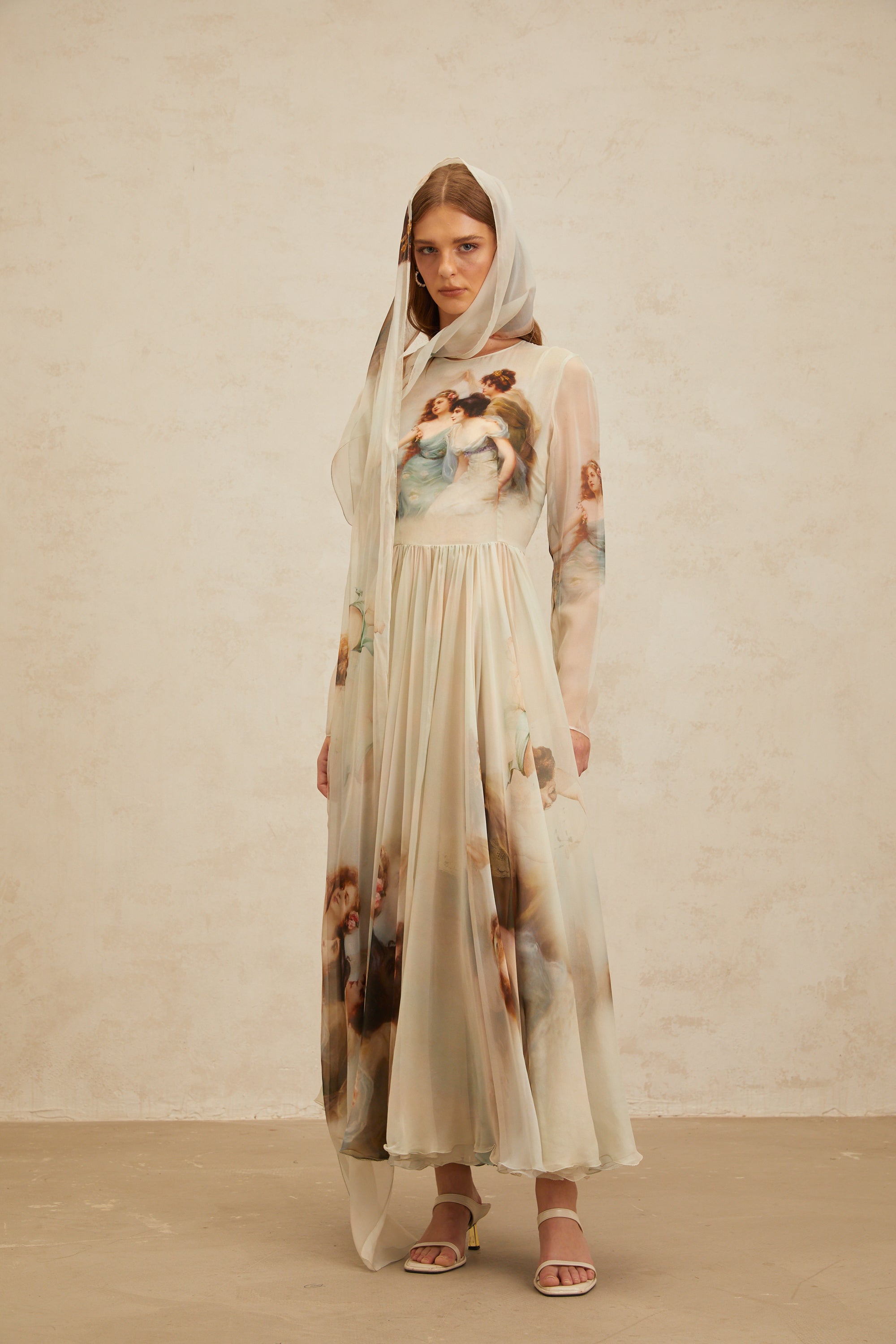 Manon Green Graphic Print Silk Maxi Dress (Final Sale-US Only)