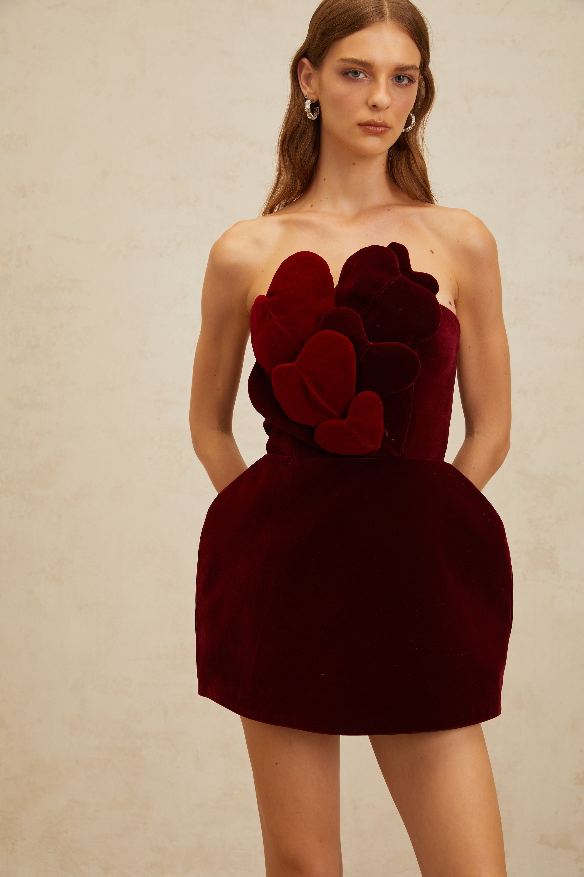 Red Velvet Mini Dress