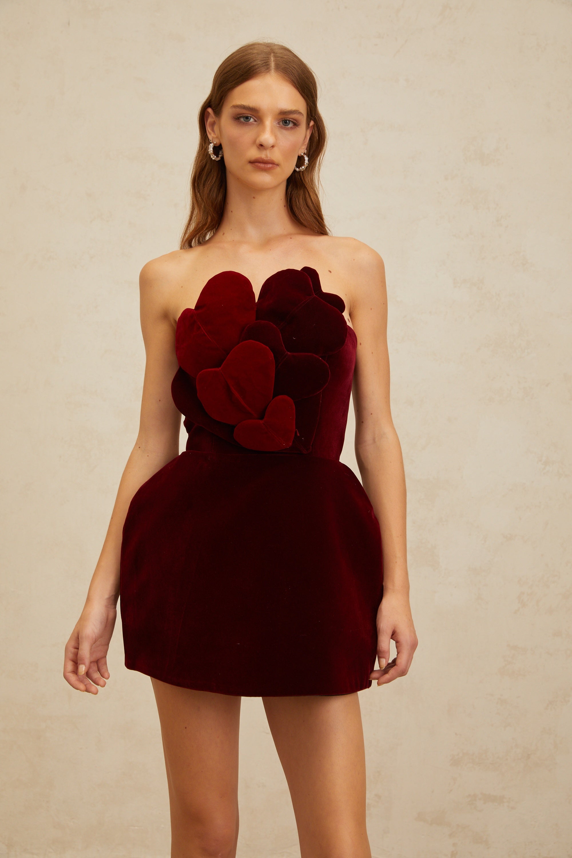 Red Velvet Mini Dress