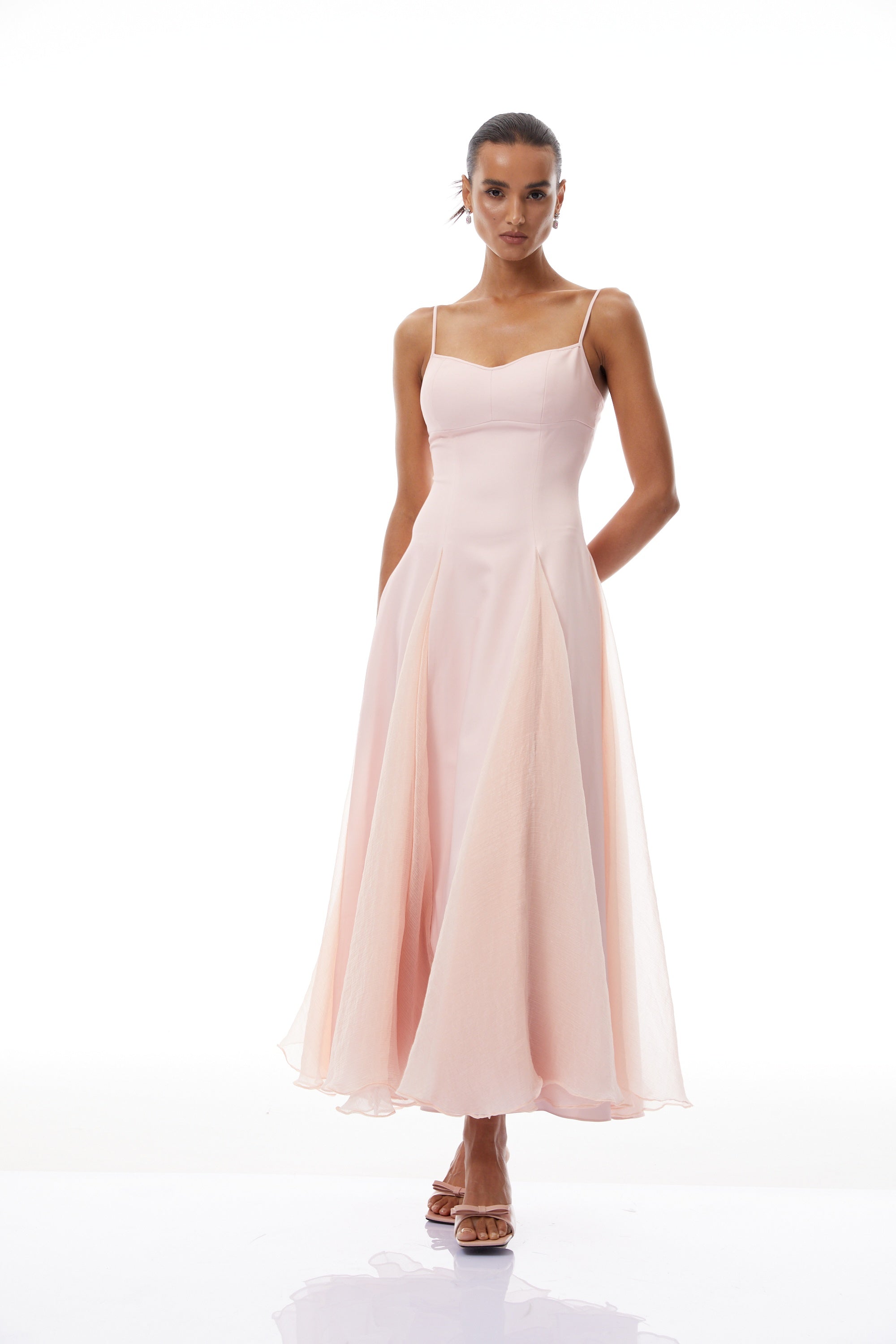 Sofie Pink Pleated Maxi Dress (Final Sale)
