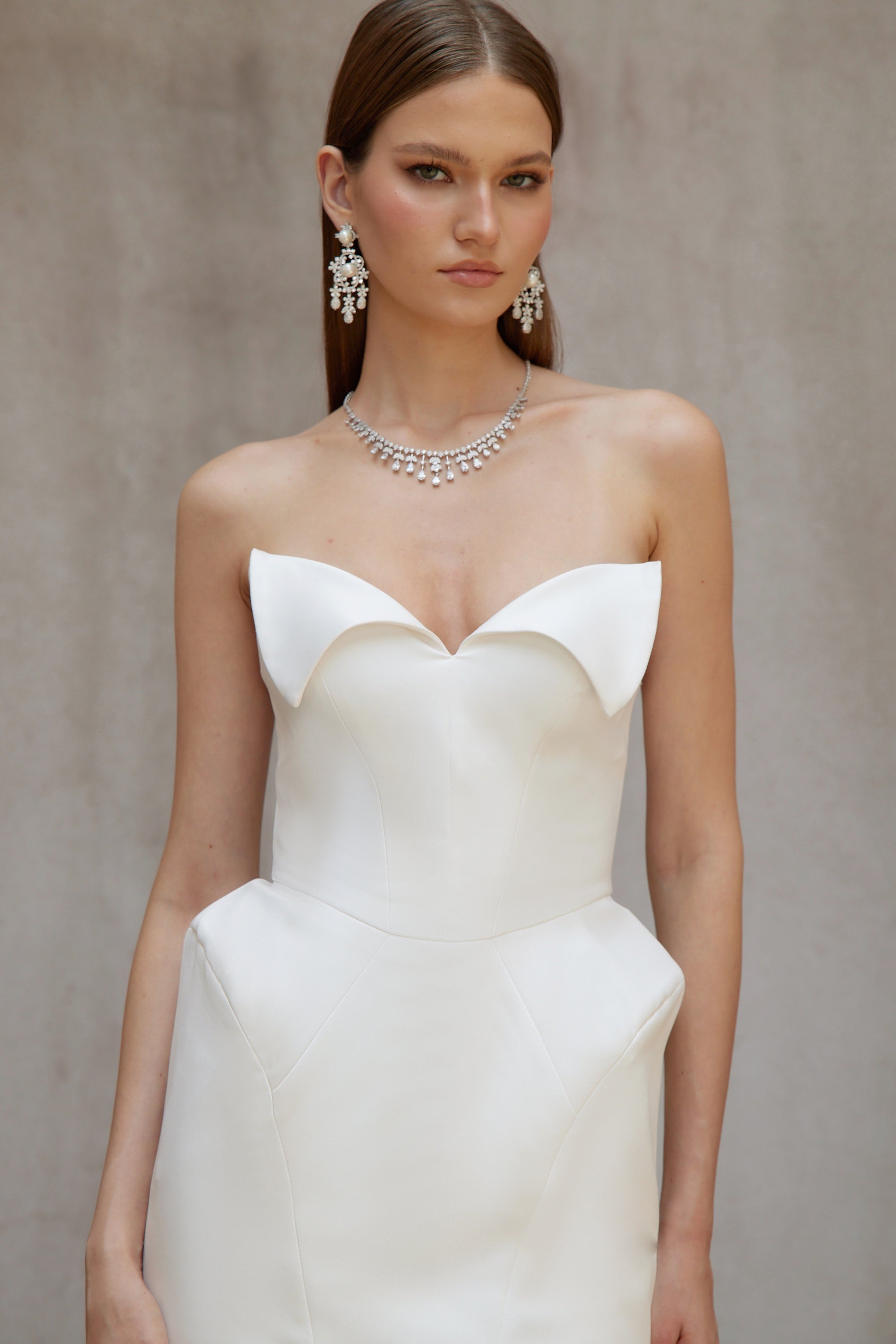 Alba White Barrel Waist Corset Mini Dress (Final Sale-US Only)