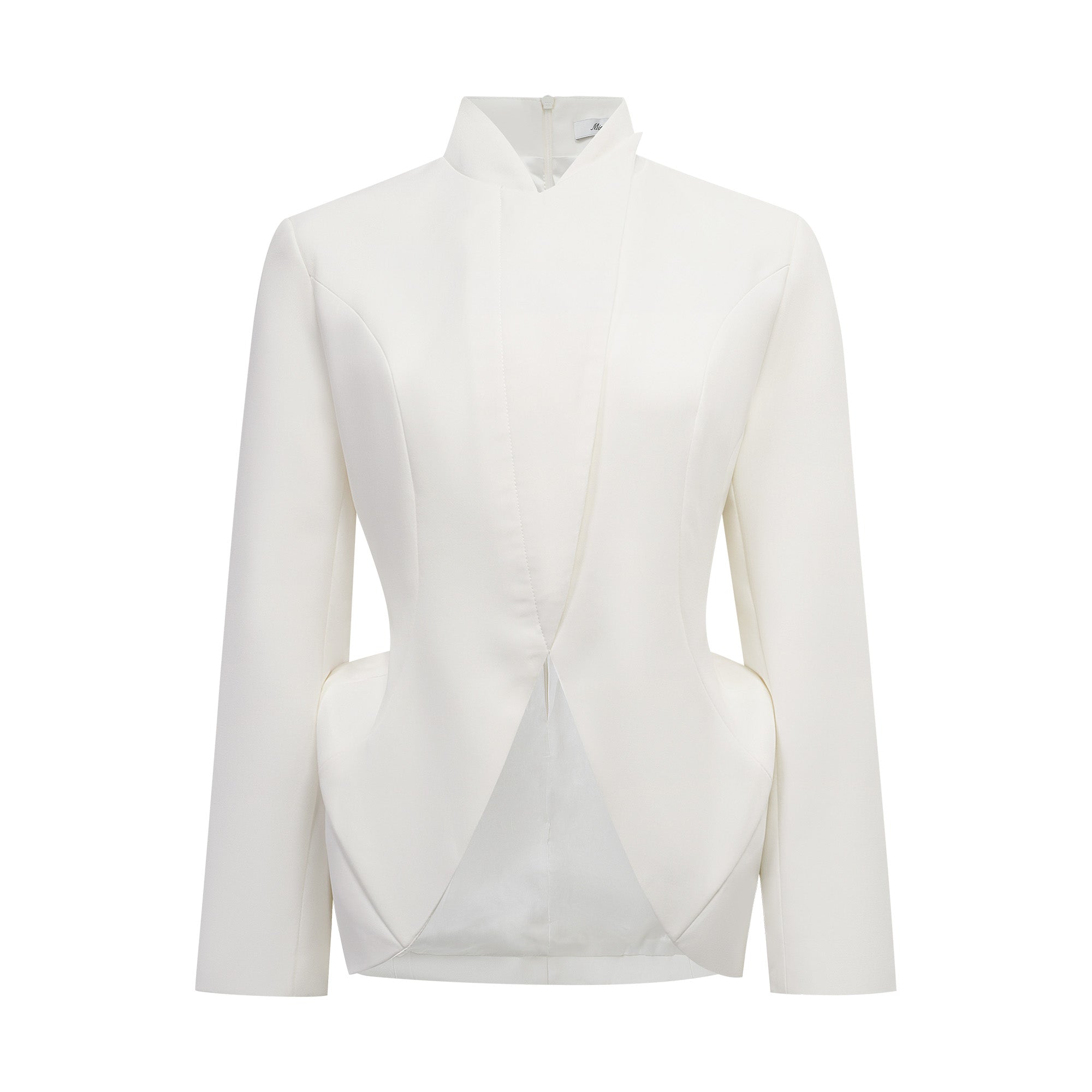 Adriana White Barrel Design Jacket & Skirt Set (Final Sale)