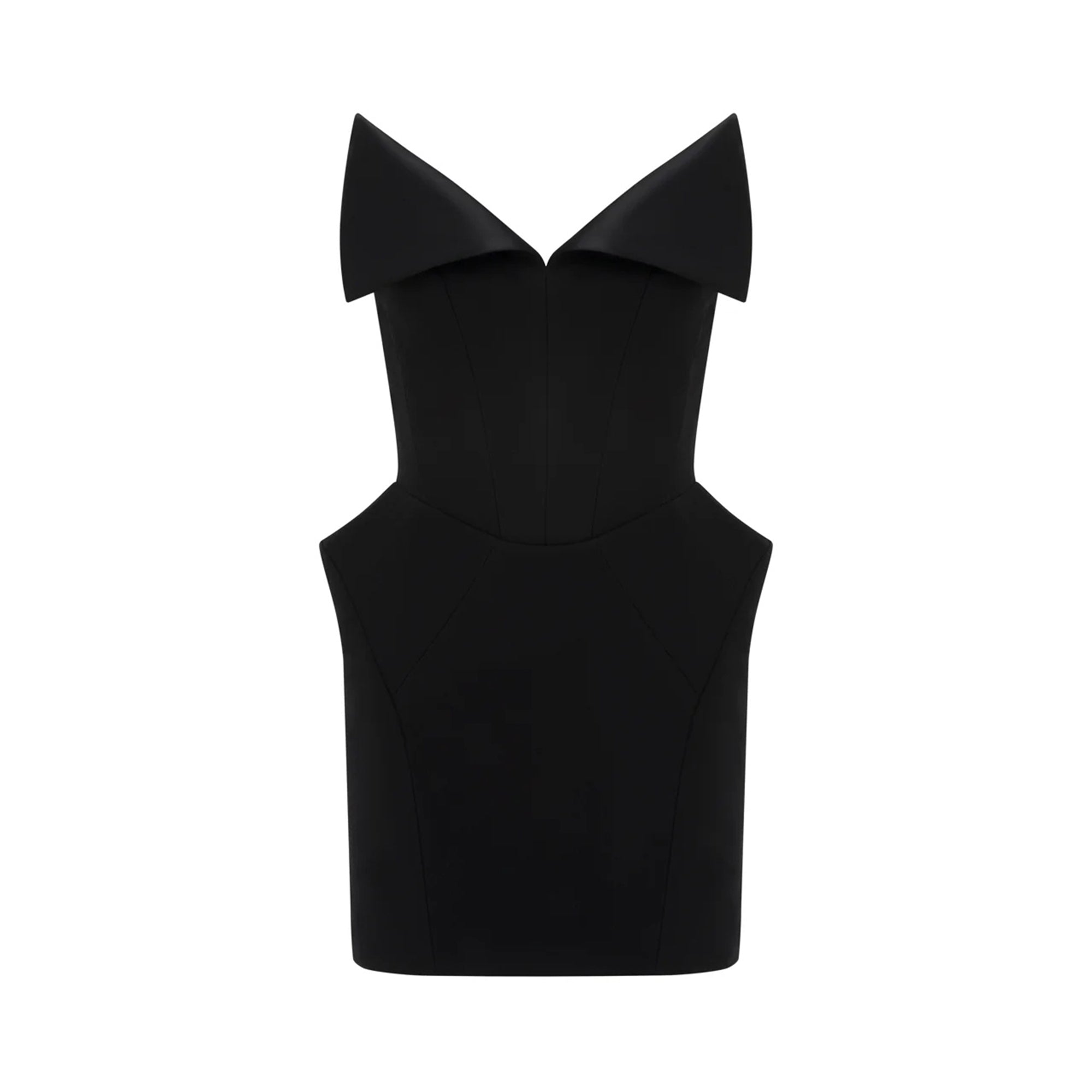 Alba Black Barrel Waist Corset Mini Dress (Final Sale)