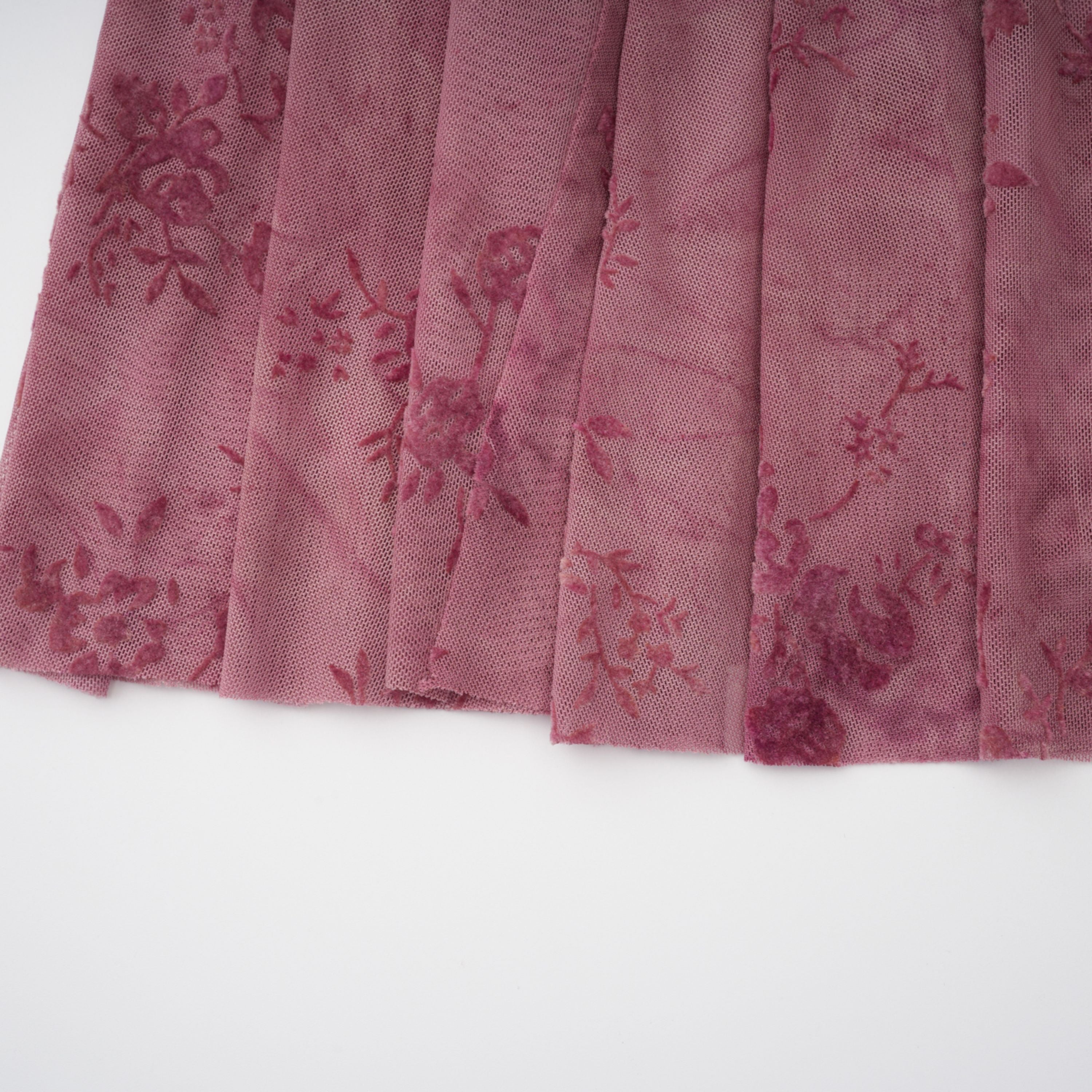Ariadne Pink Flocked Tulle Maxi Dress
