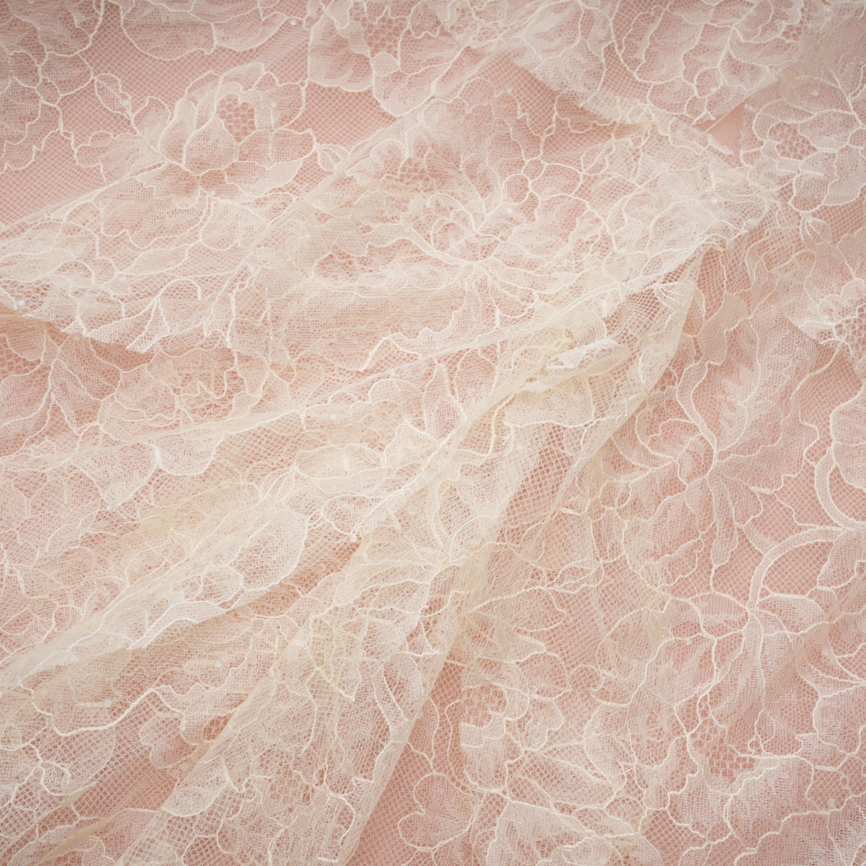 Atousa Cream Layered Floral Lace Maxi Dress with Bow (Final Sale-US Only)