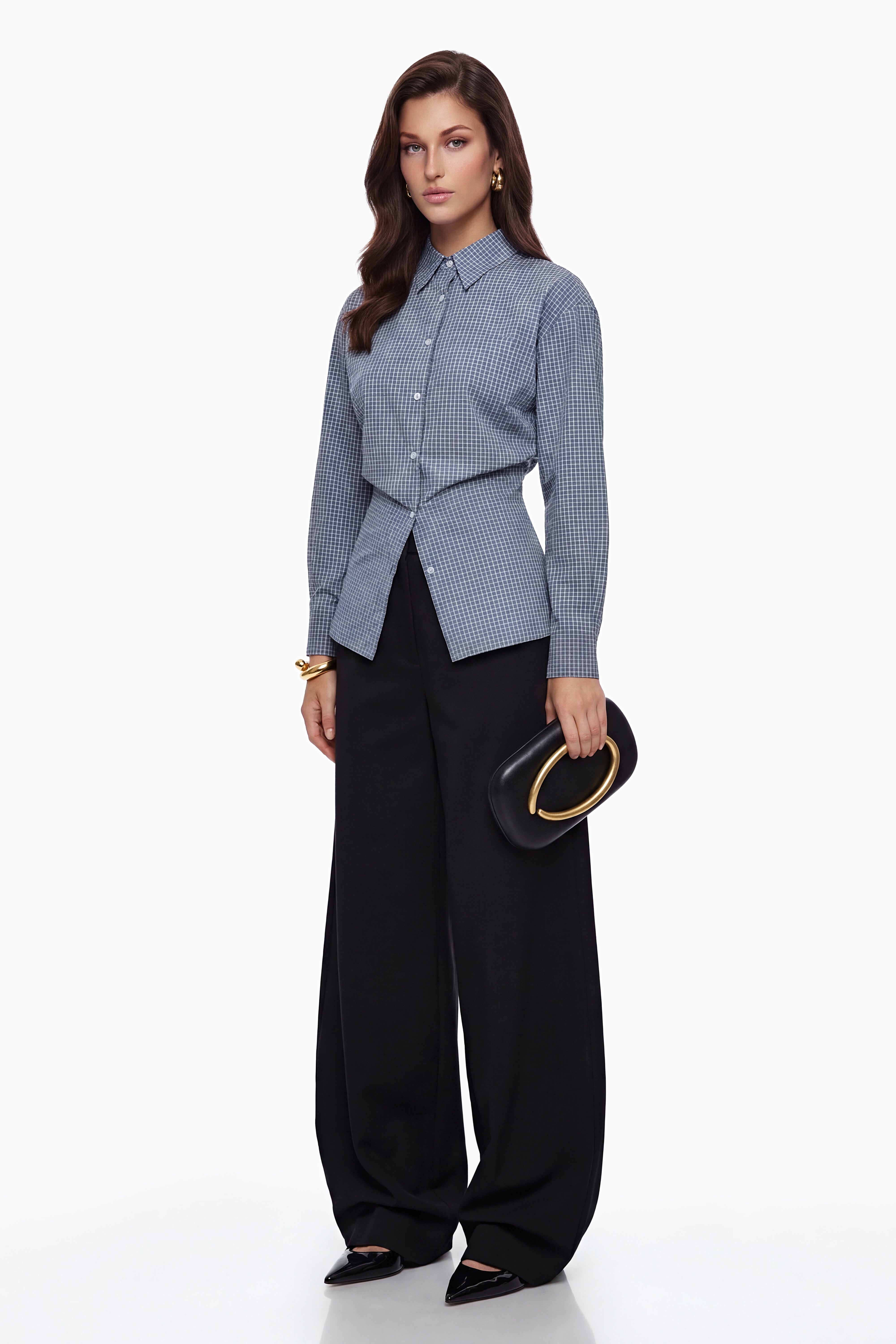 Brooke Blue Button Down Shirt (Final Sale)