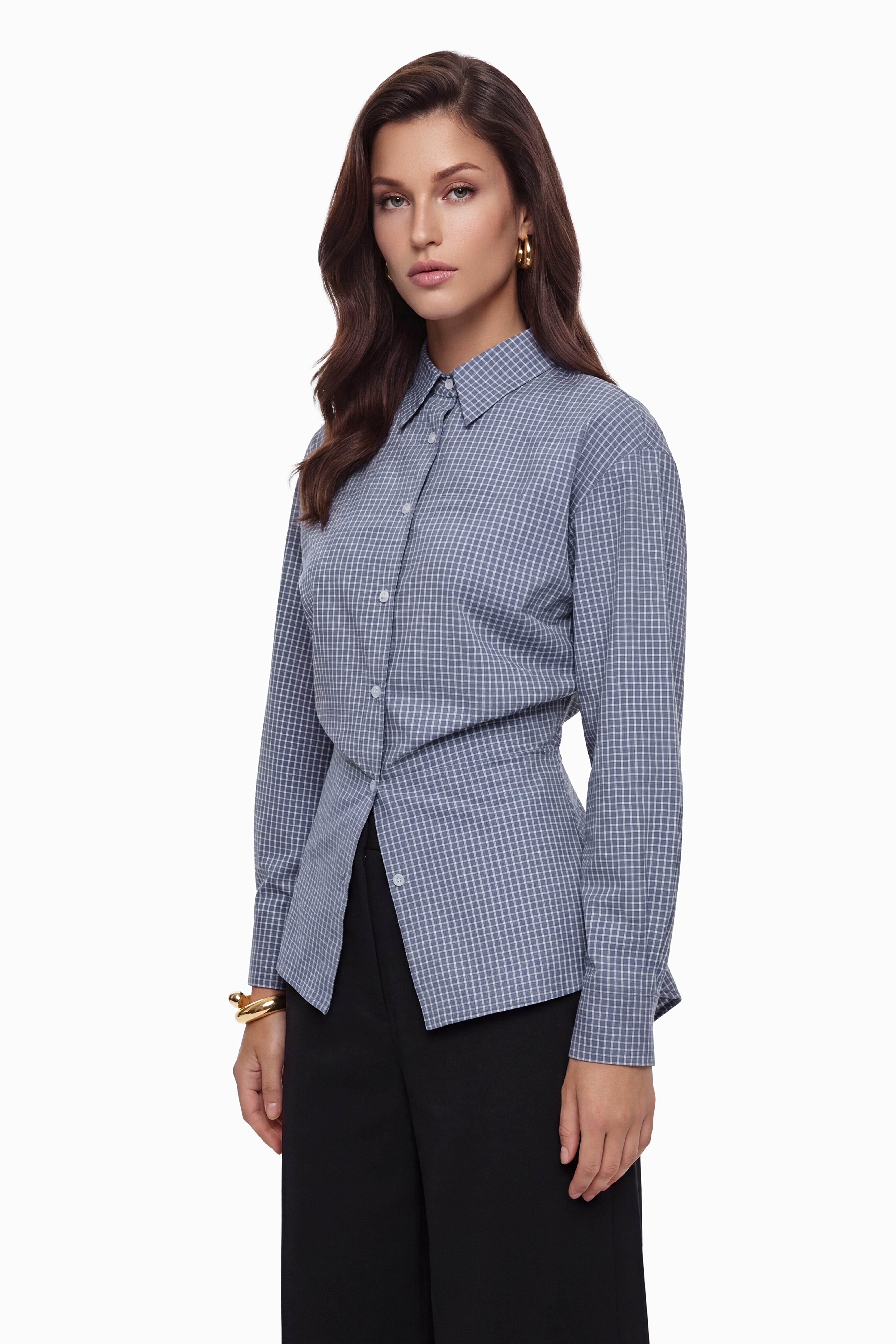 Brooke Blue Button Down Shirt (Final Sale)