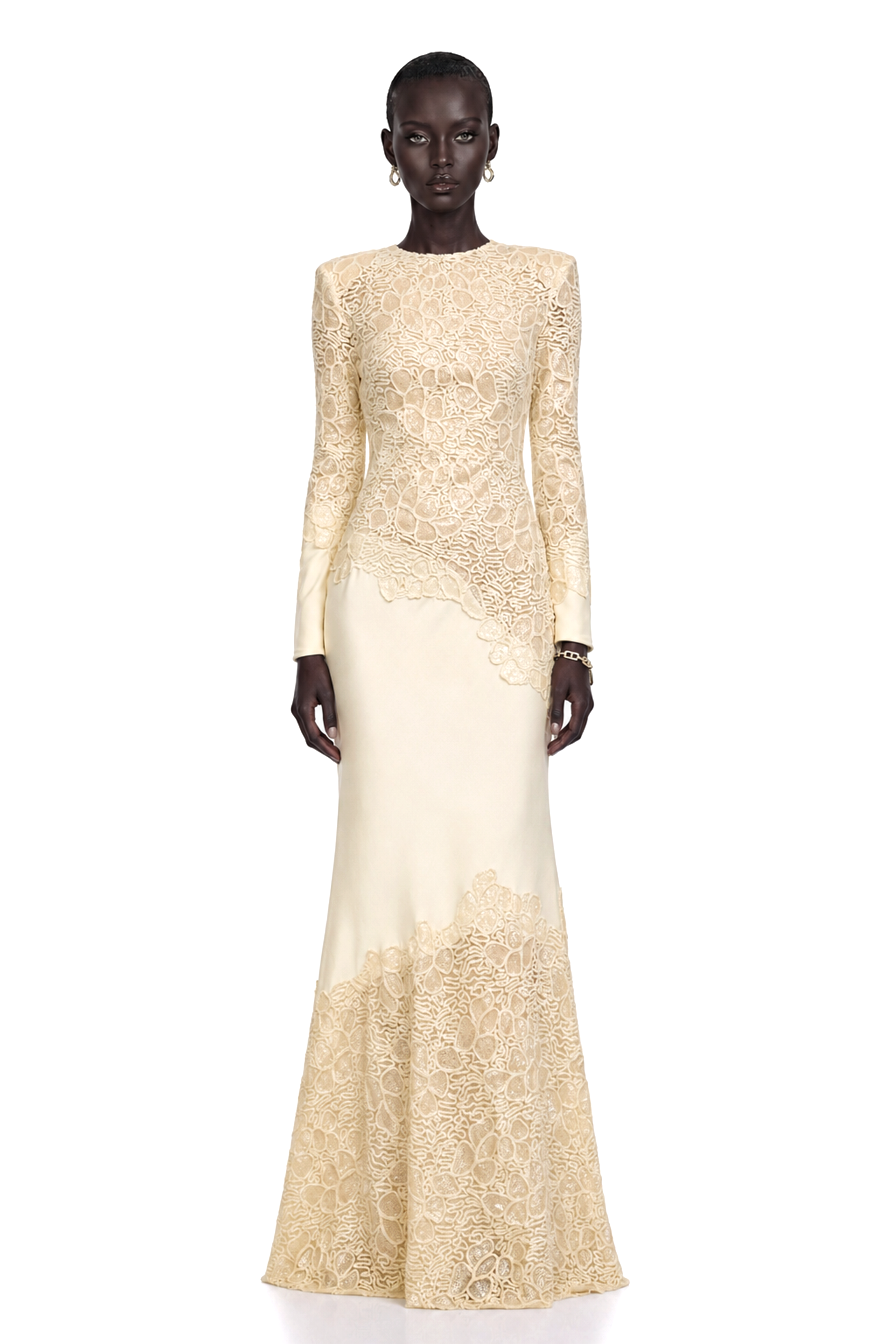 Mathilde White Embroidered Maxi Dress