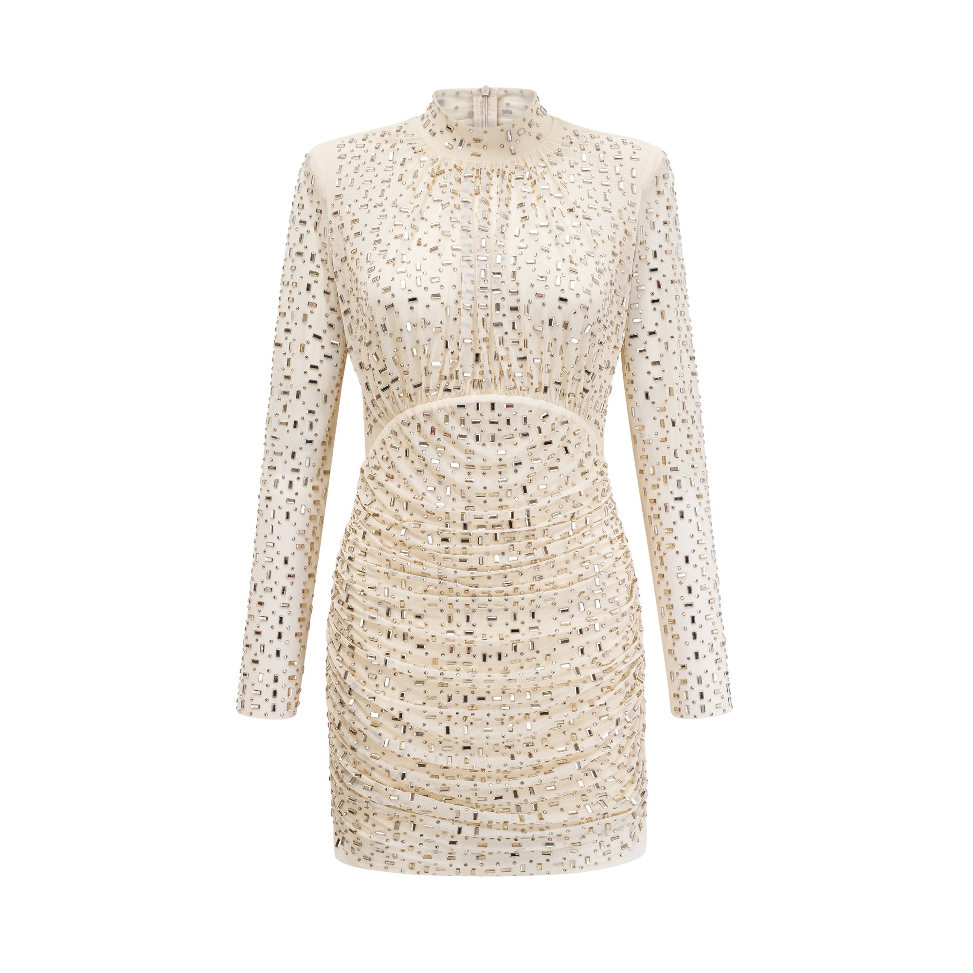 Noémie crystal-embellished draped mini dress (Final Sale-US Only)