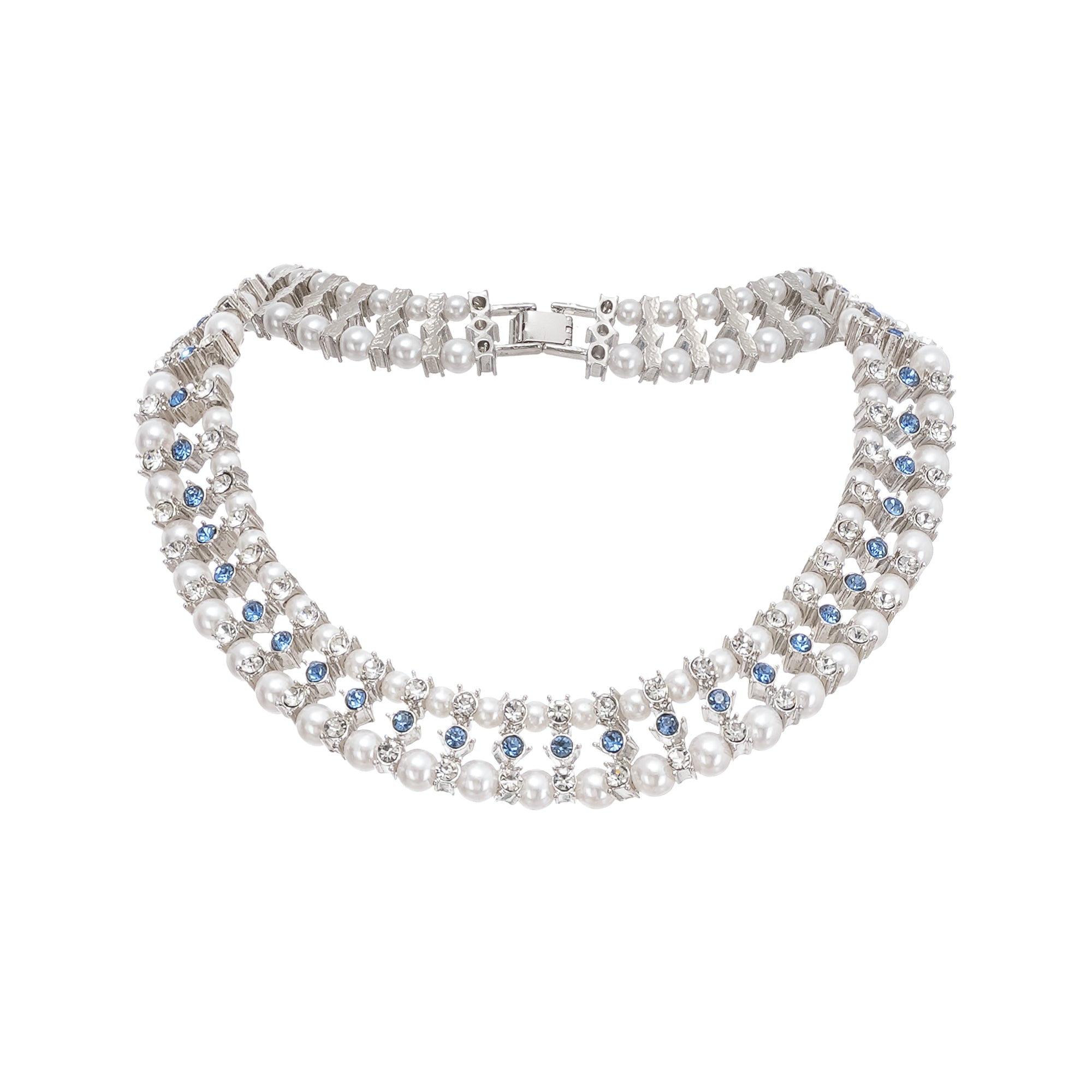 Alana crystal-embellished faux-pearl necklace (Final Sale)
