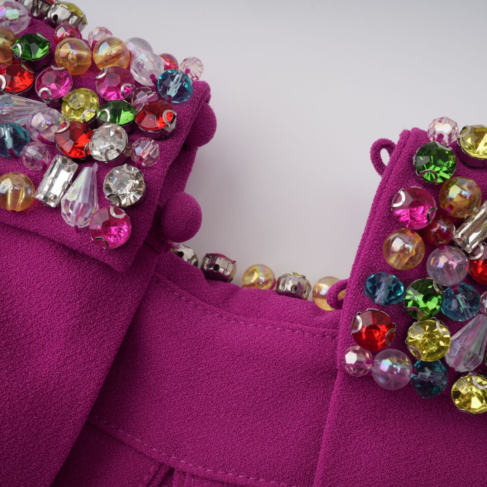 Majestueuse Fuchsia Keyhole-Detail Mermaid Gown (Final Sale-US Only)