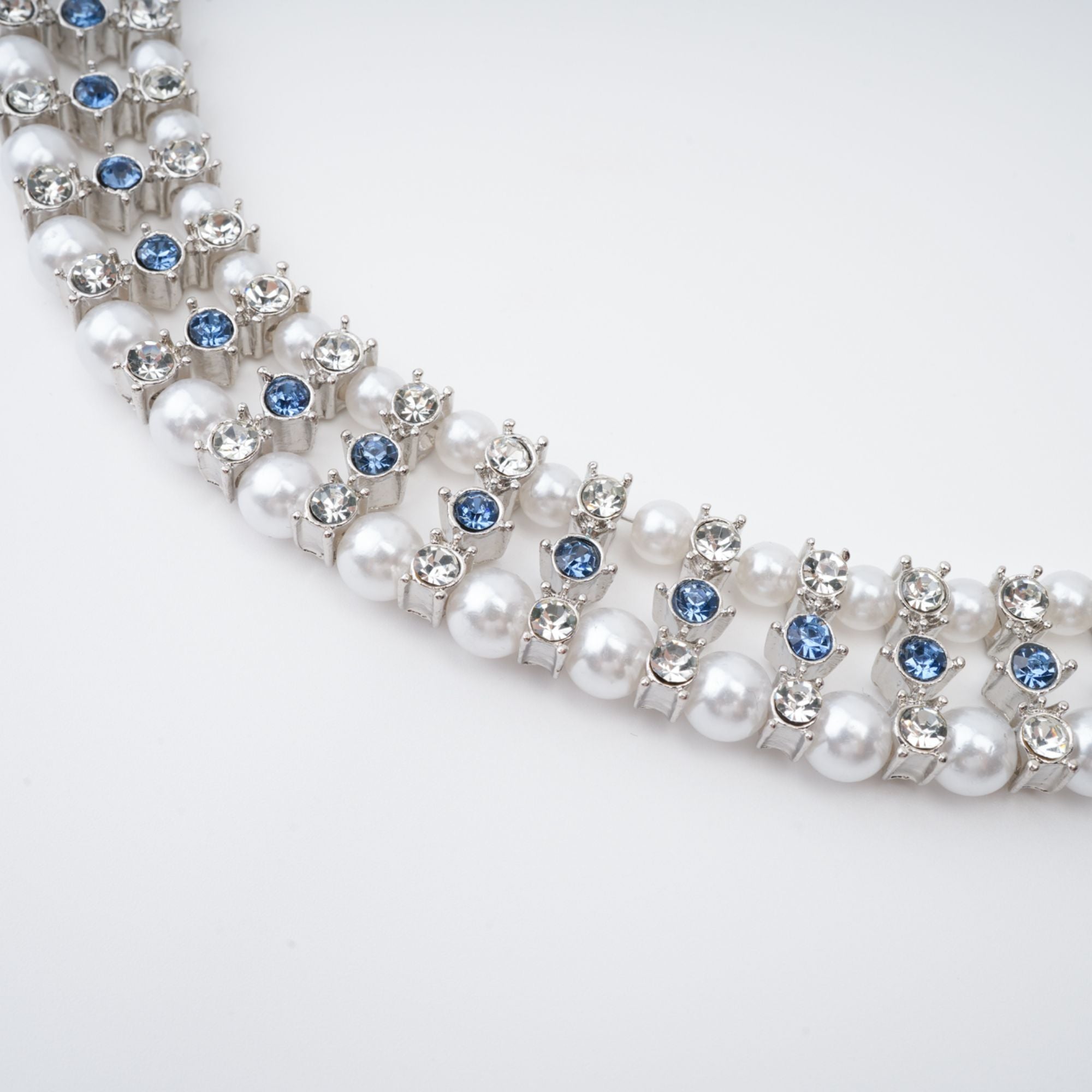 Alana crystal-embellished faux-pearl necklace (Final Sale)
