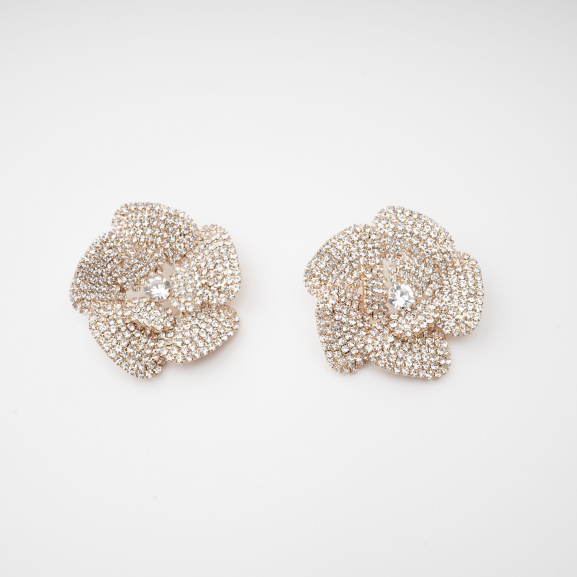 Saira crystal-embellished floral earrings (Final Sale-US Only)